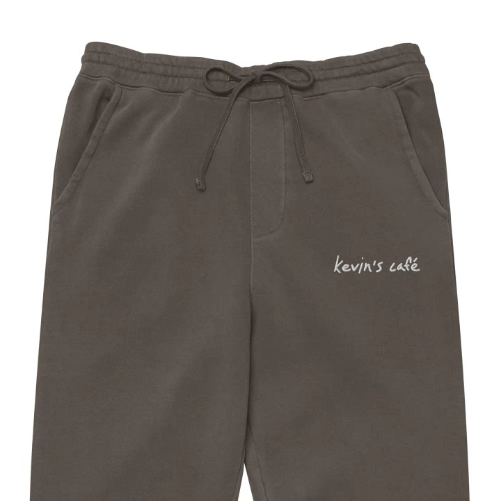 Kevin's Café Pigment Dyed Joggers in Black & White product image (2)