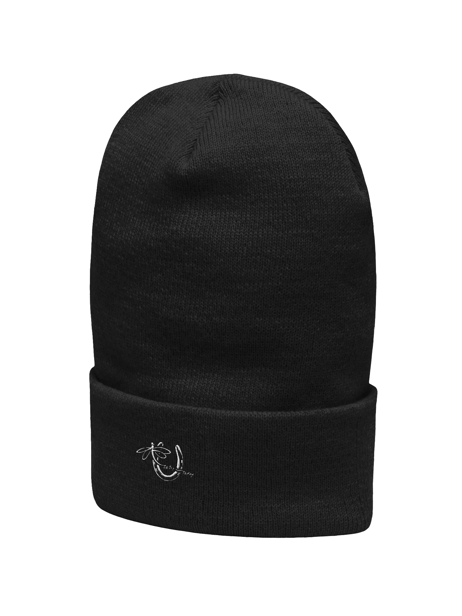 Daily Joy Beanie — Cuffed Knit Hat with Premium Embroidery (InJoy Today Logo) product image (2)