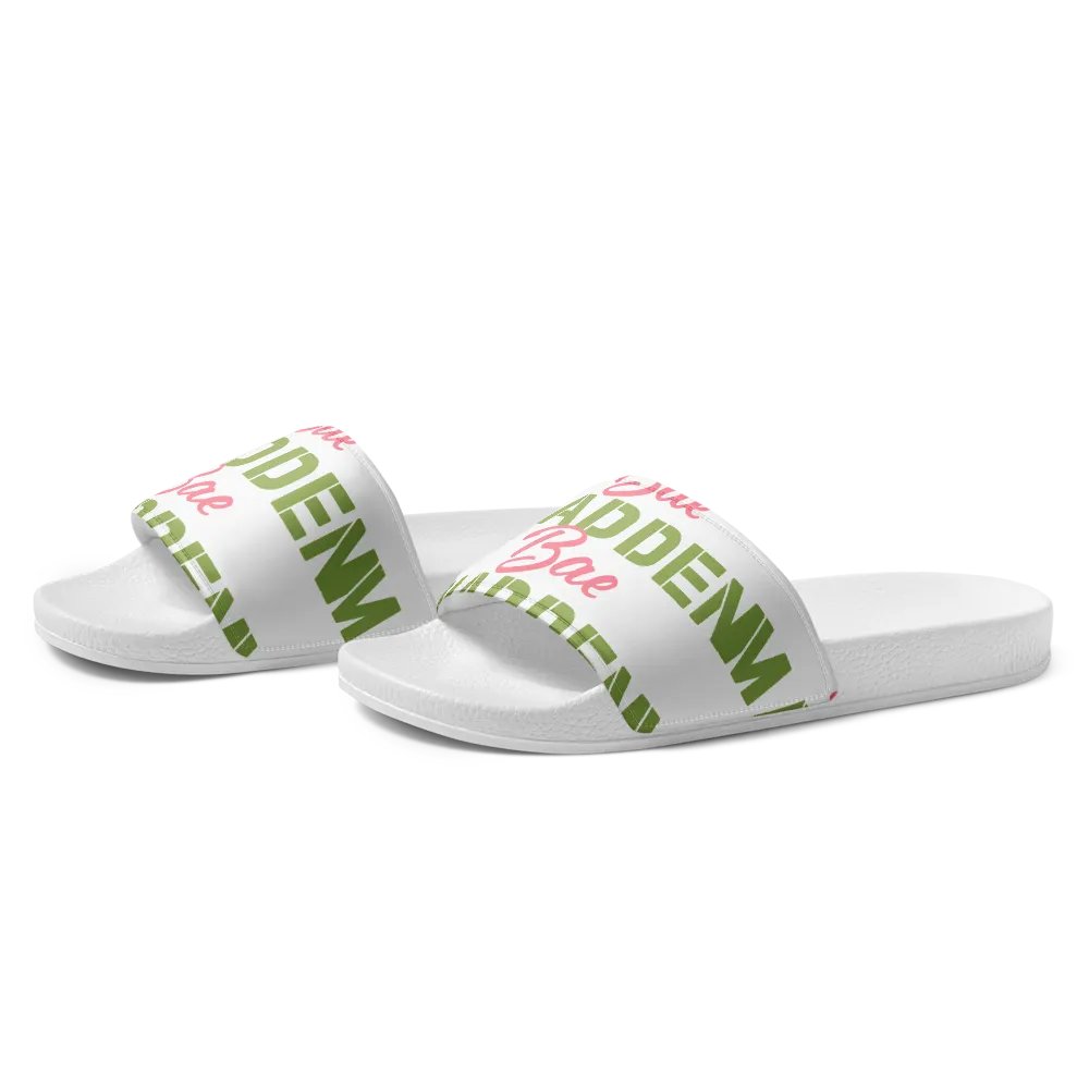 MaddenBae Womens Signature Slides White product image (2)