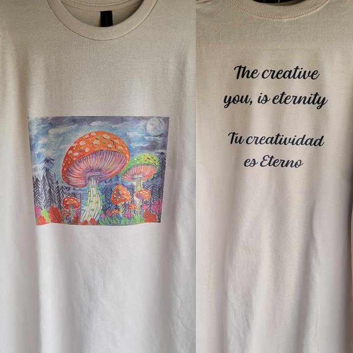 Psychedelic mushroom T-shirt product image (2)