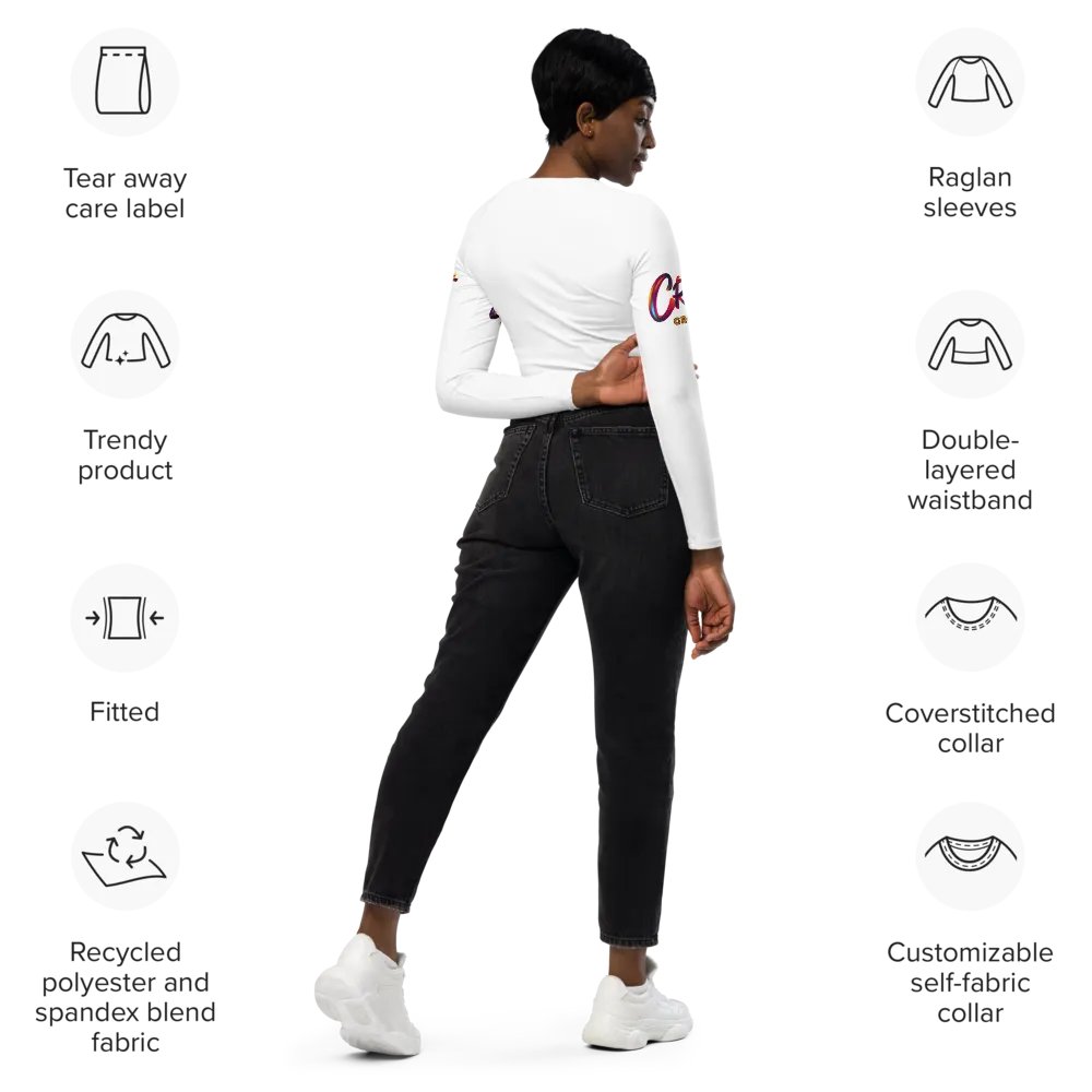 Born to Dance Her Silhouette Dynamo Long Sleeve Crop Top product image (12)