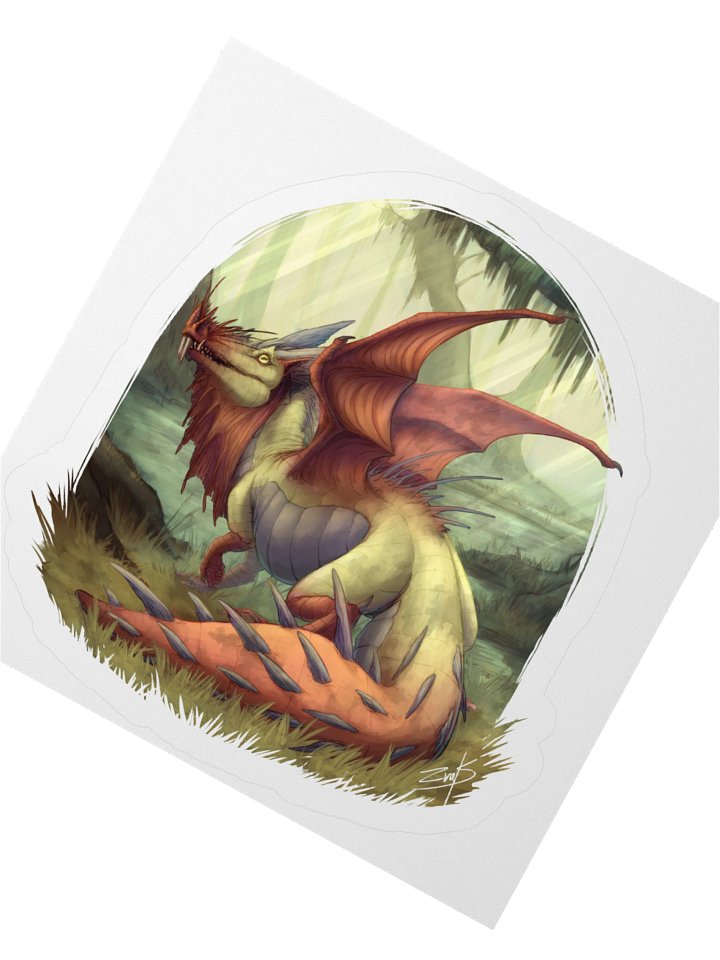 Dragon Digital Painting - sticker product image (2)