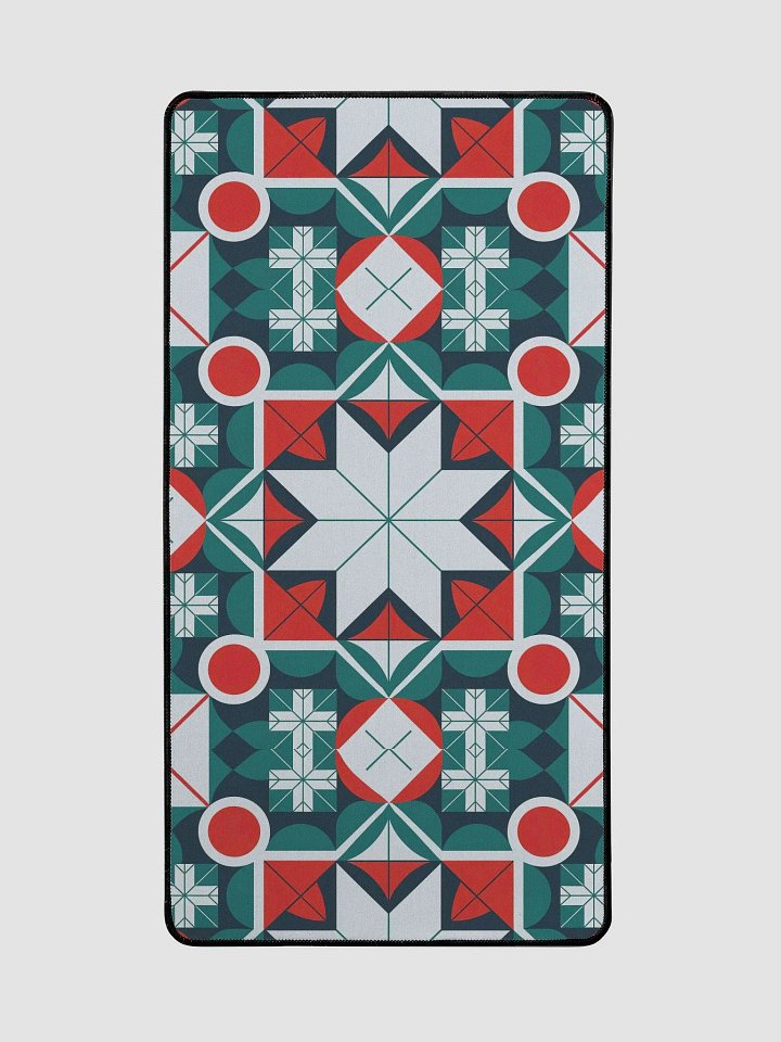 Kaleidoscope patterned Desk Mat 15.5" x 31.5" product image (2)