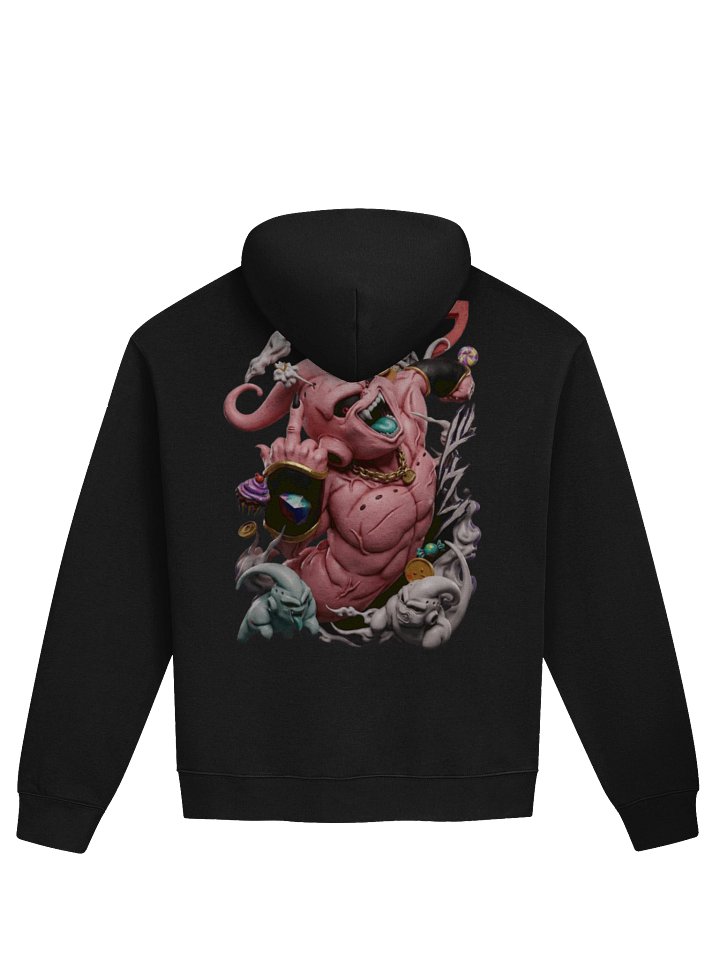 Dynamic Red 'Majin' Design Oversized Hoodie product image (2)