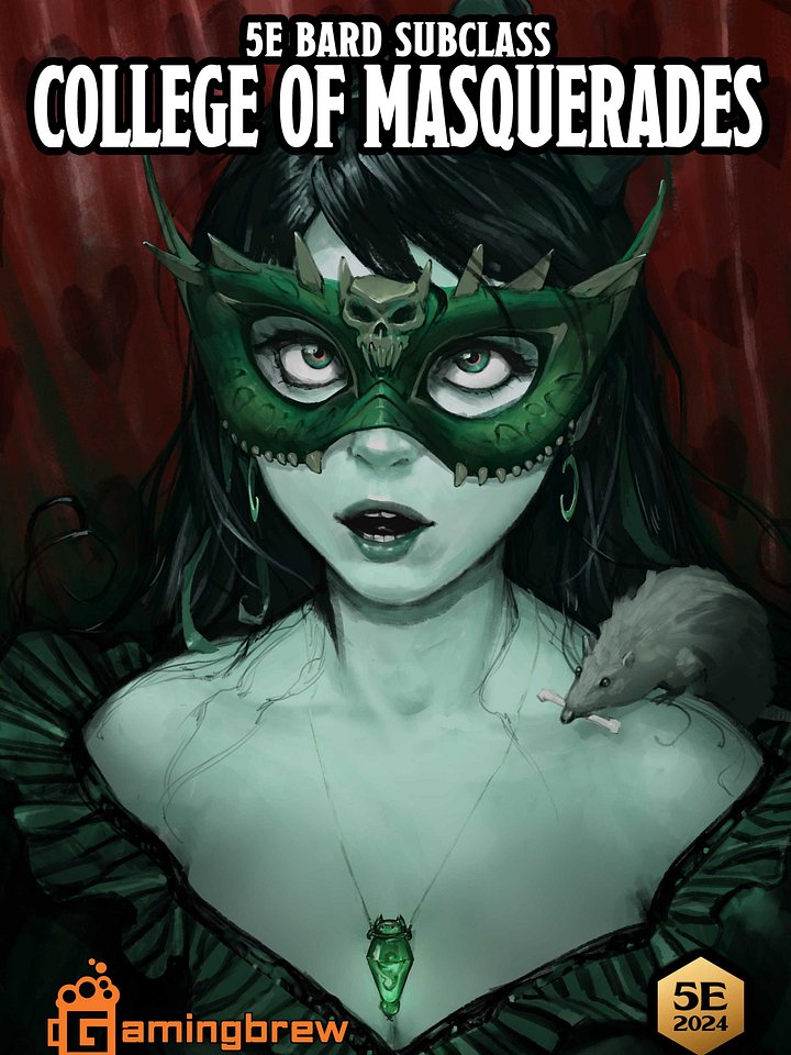 College of Masquerades | 5.5E Bard Subclass product image (1)