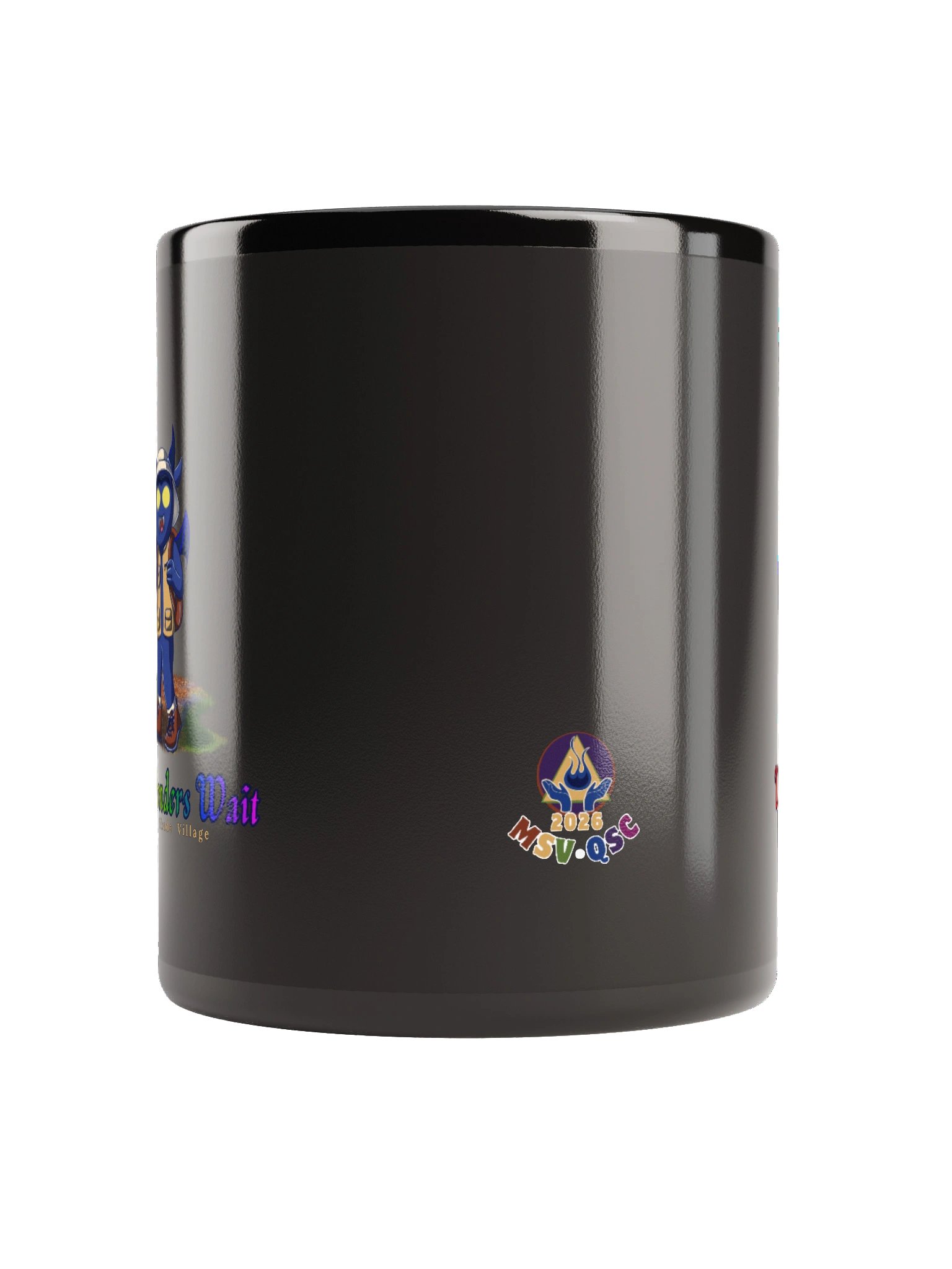 Wild Wonders Wait Black Glossy Mug product image (2)