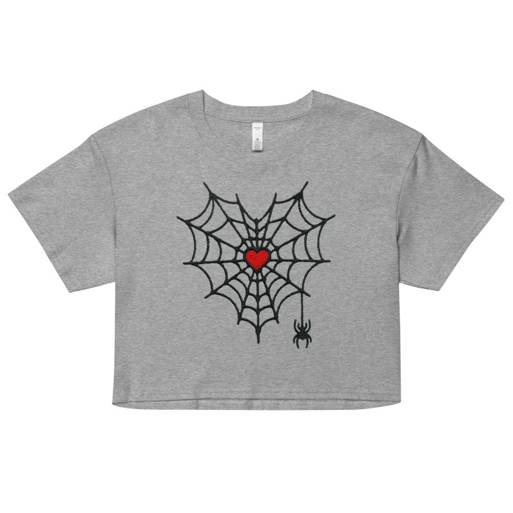 Gothic Love Spiderweb Crop Top product image (1)