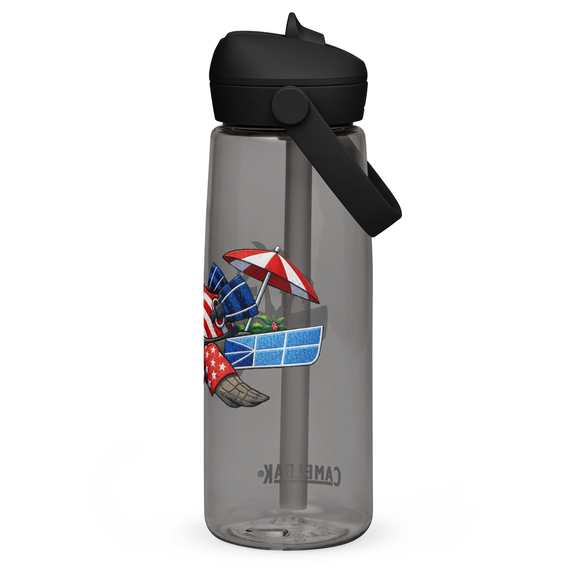 Turtle Flip Straw Bottle product image (3)