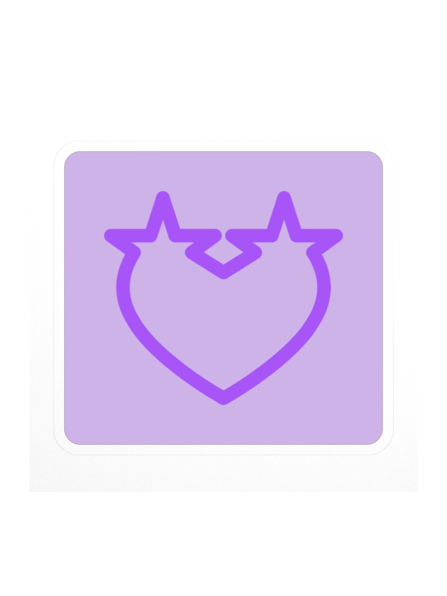 Star Heart — Block Sticker product image (1)