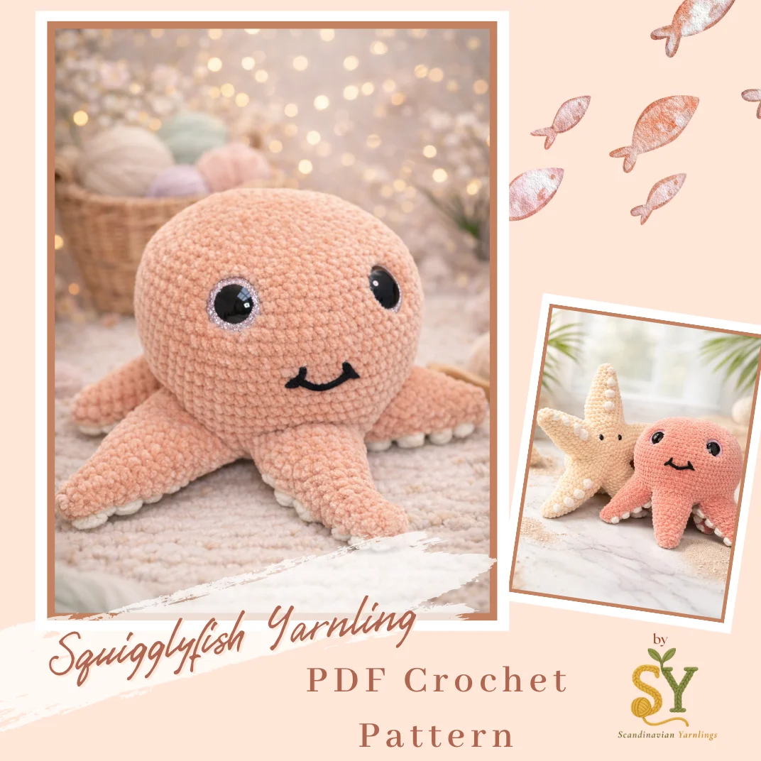 Crochet Pattern: Squigglyfish Yarnling PDF product image (1)