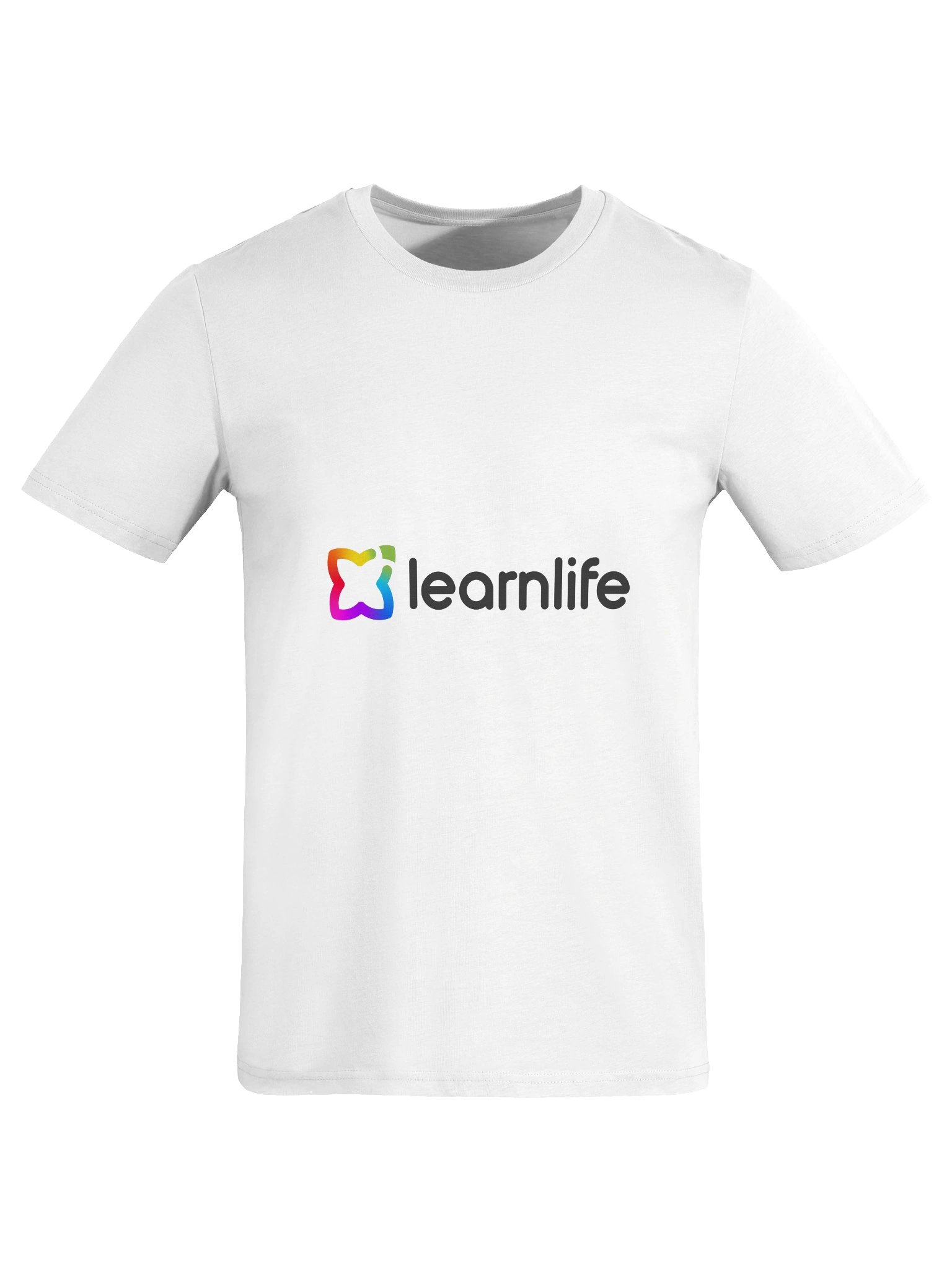 Adult/Teen Tee - Organic - Horizontal Logo - Rainbow & Charcoal product image (7)