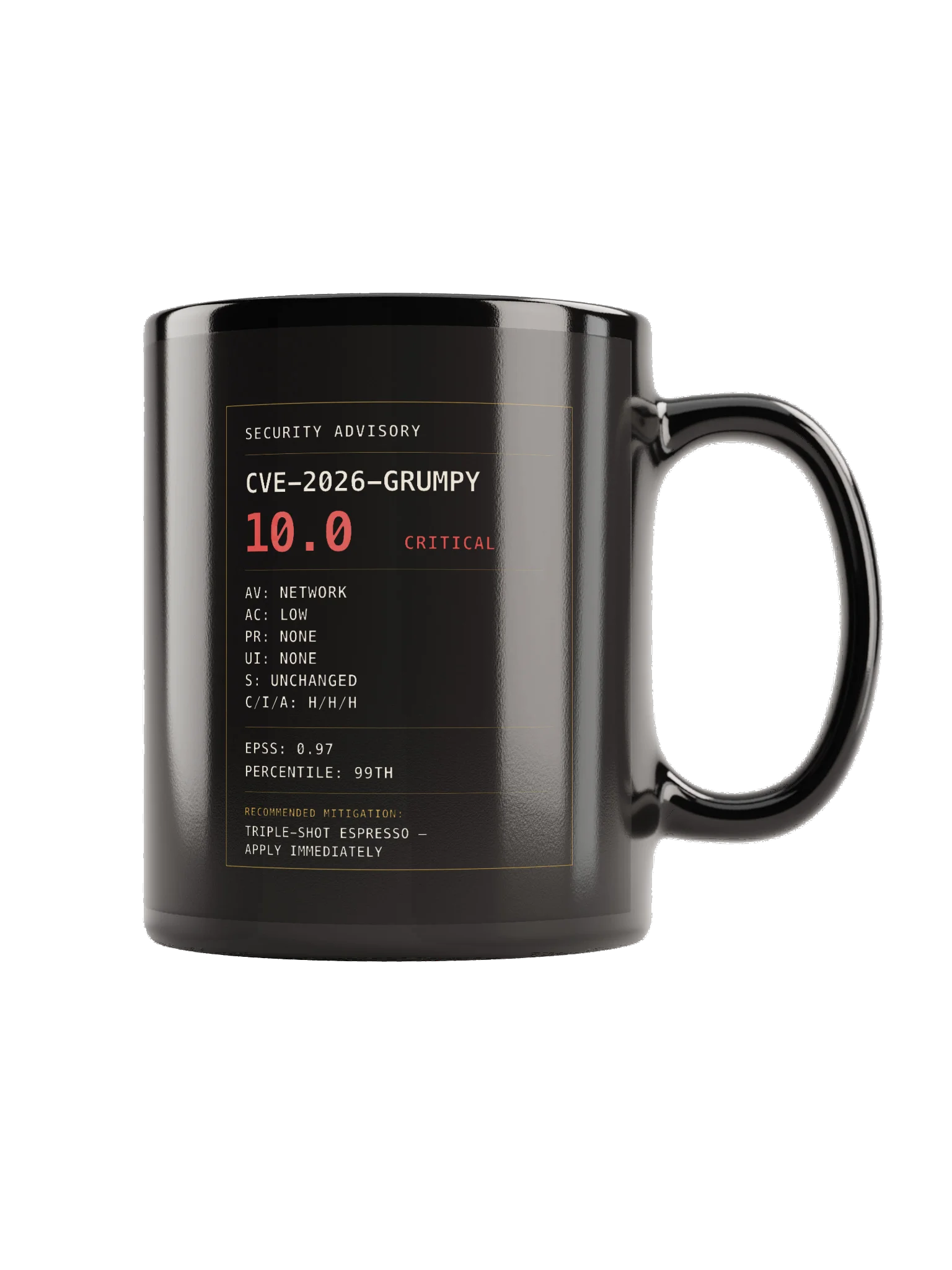 Grumpy Security Advisory Mug product image (3)