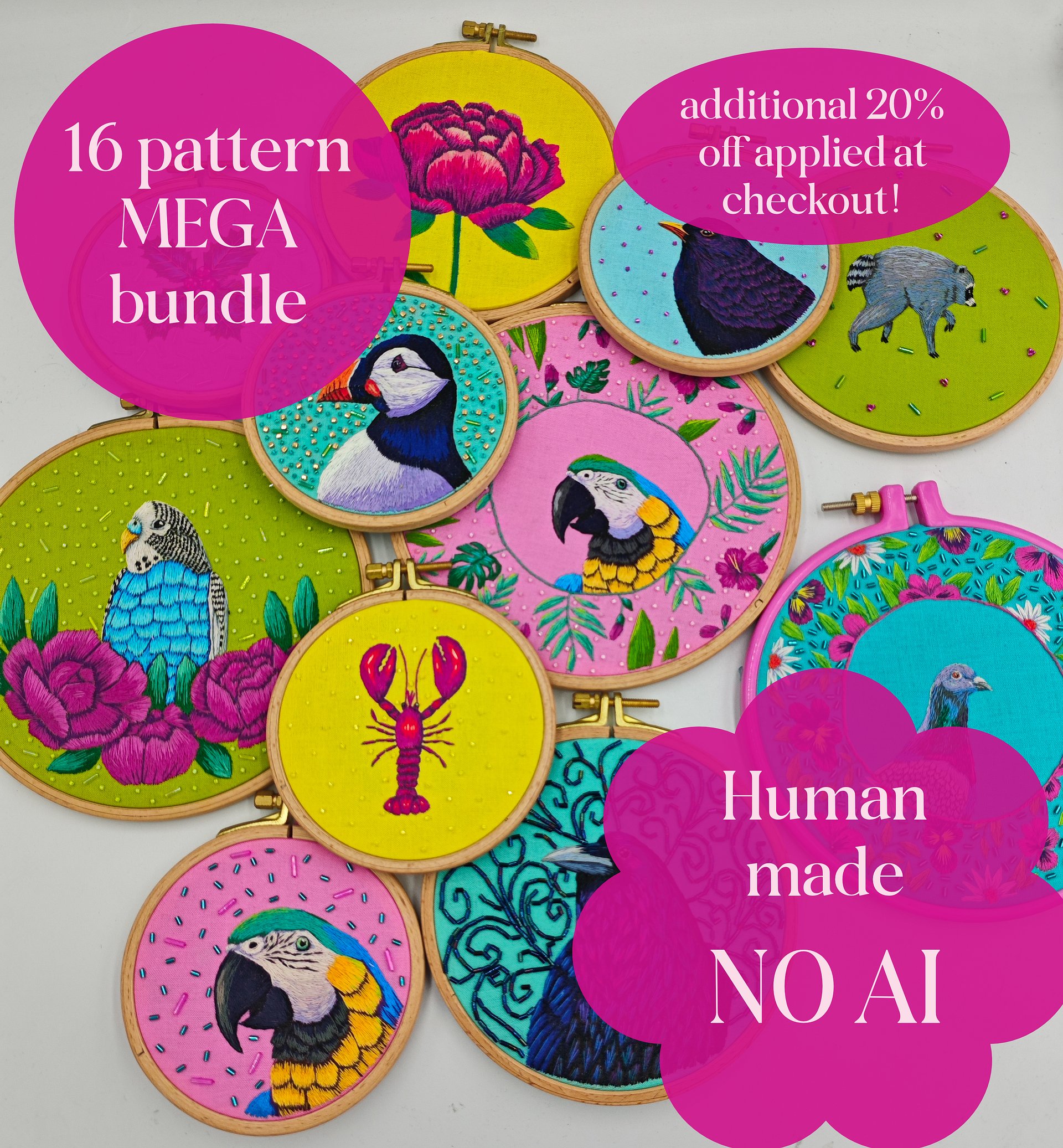 16 Pattern Thread Painting Mega Bundle! product image (1)