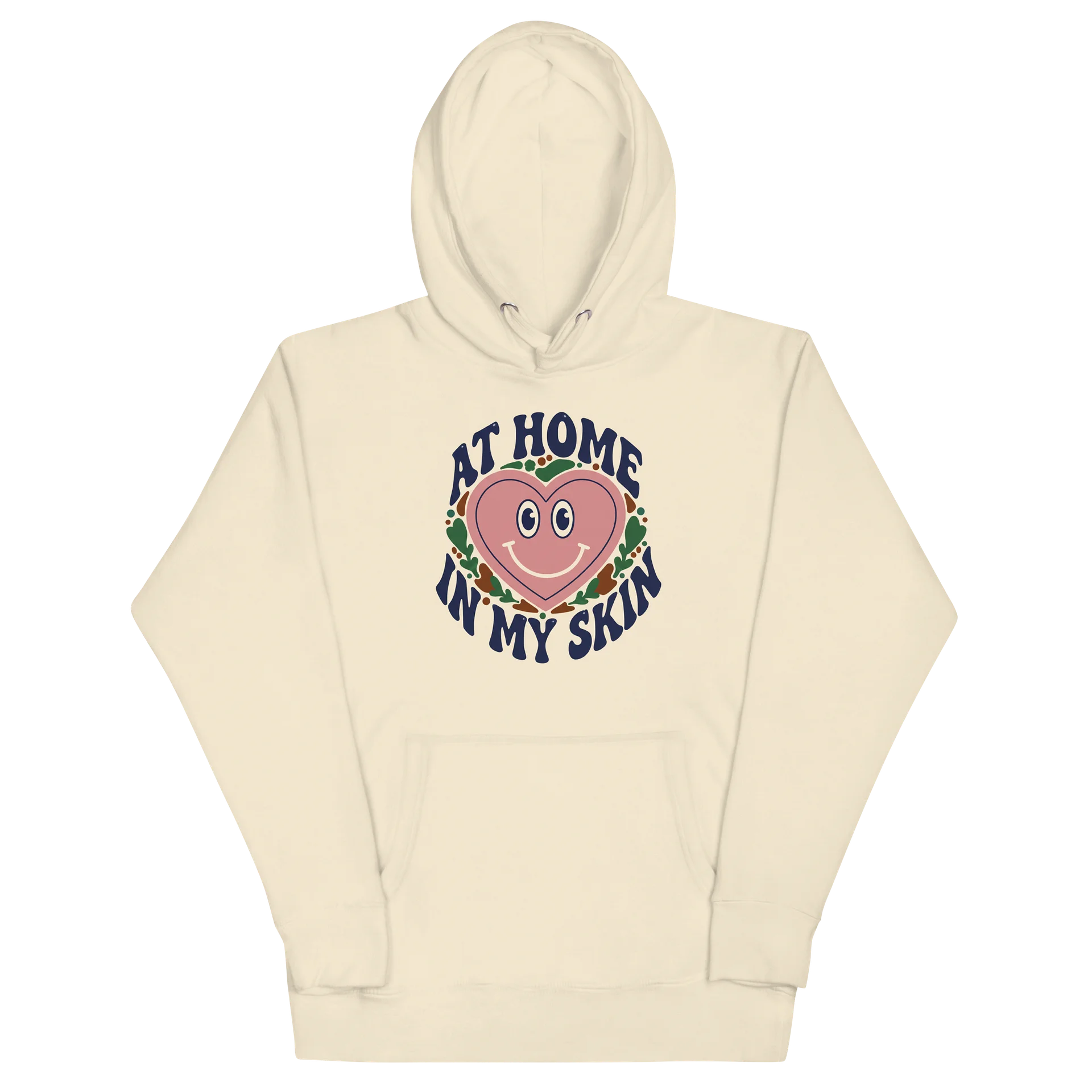 “At Home In My Skin” Bone Unisex Hoodie product image (2)