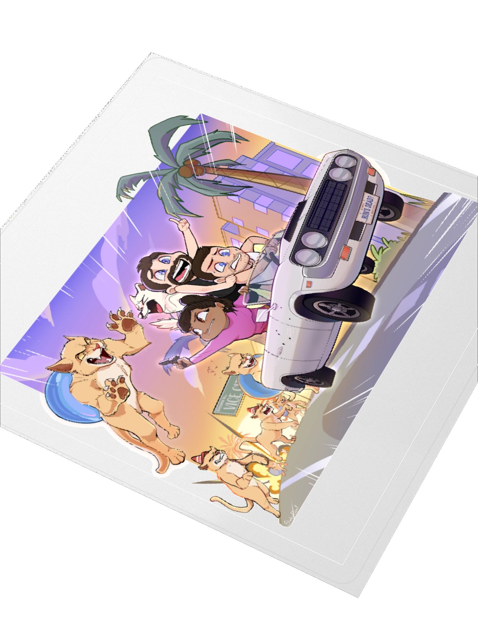 Cat-astrophic Fur-ocius Purrsuit Sticker product image (6)