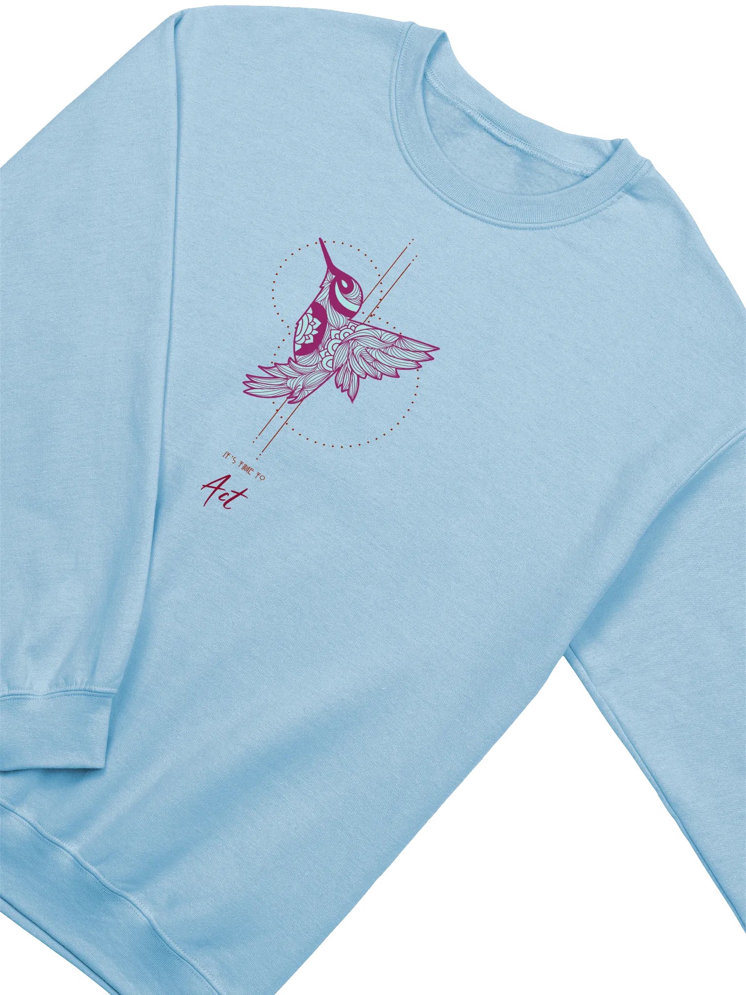 Floral Hummingbird Flight Crewneck product image (2)