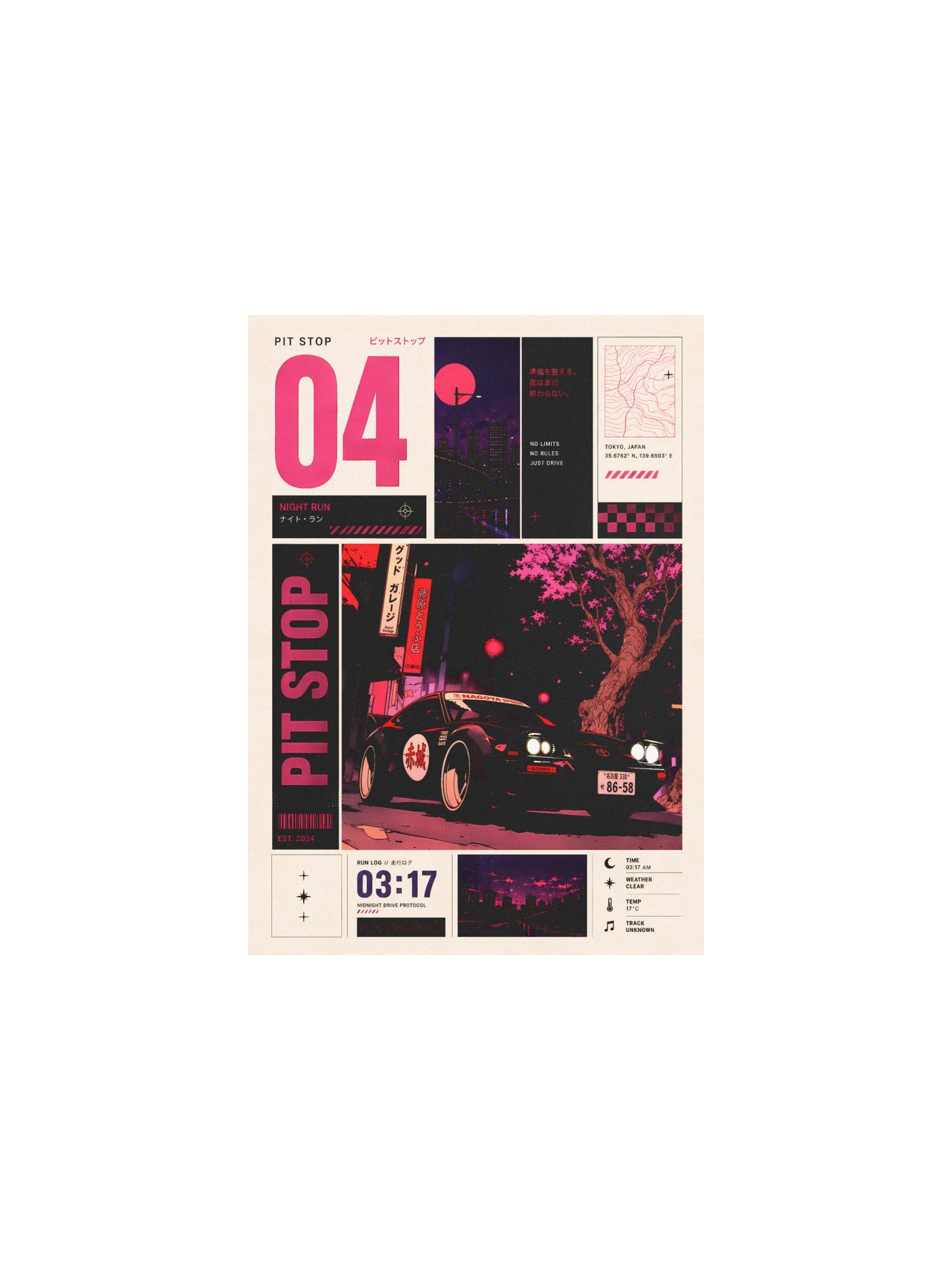 PIT STOP Series Matte Poster no. 04 product image (4)