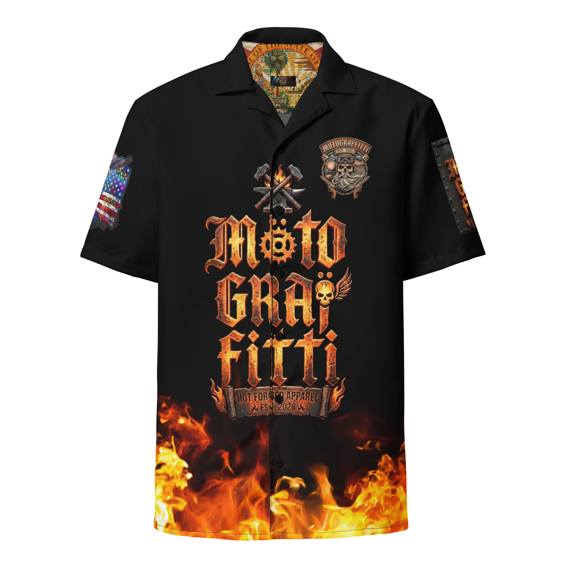 MötoGraffitti Club Shirt Forged Iron product image (1)