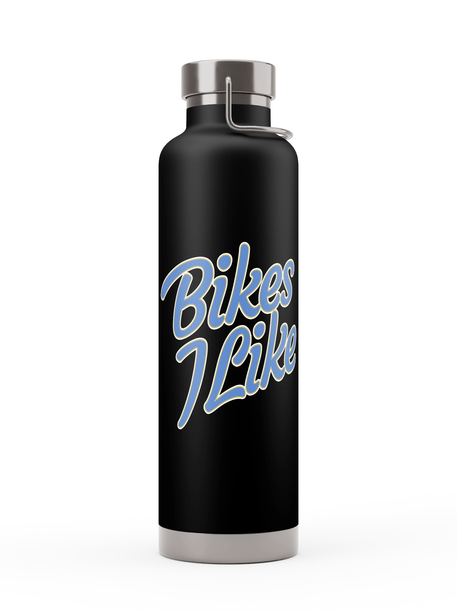 Bikes I Like Blue Script Bottle product image (4)