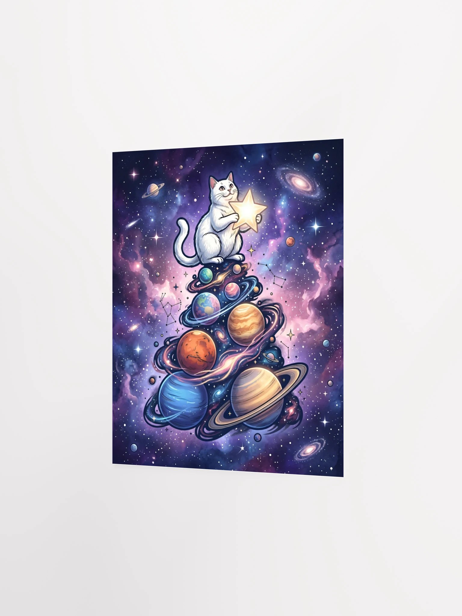 Star Tree Cat Poster product image (26)