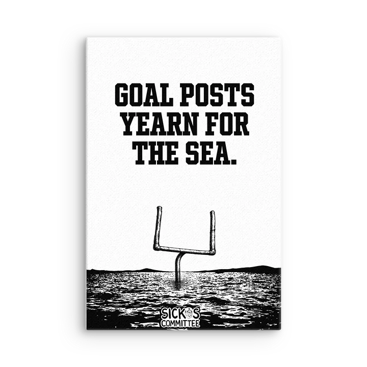 Goal Posts Yearn for the Sea - 12 x 18 Canvas Print product image (1)