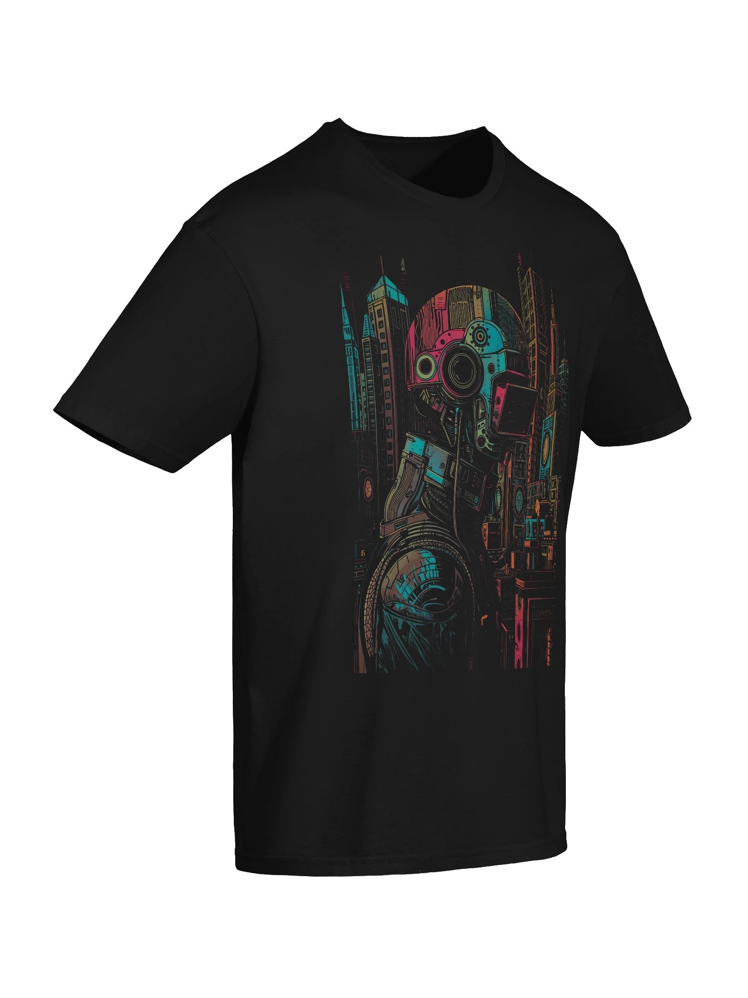Future Metropolis Mech T-Shirt product image (2)