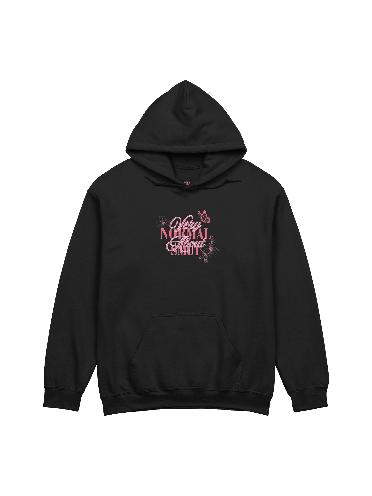 very normal about smut floral hoodie product image (1)