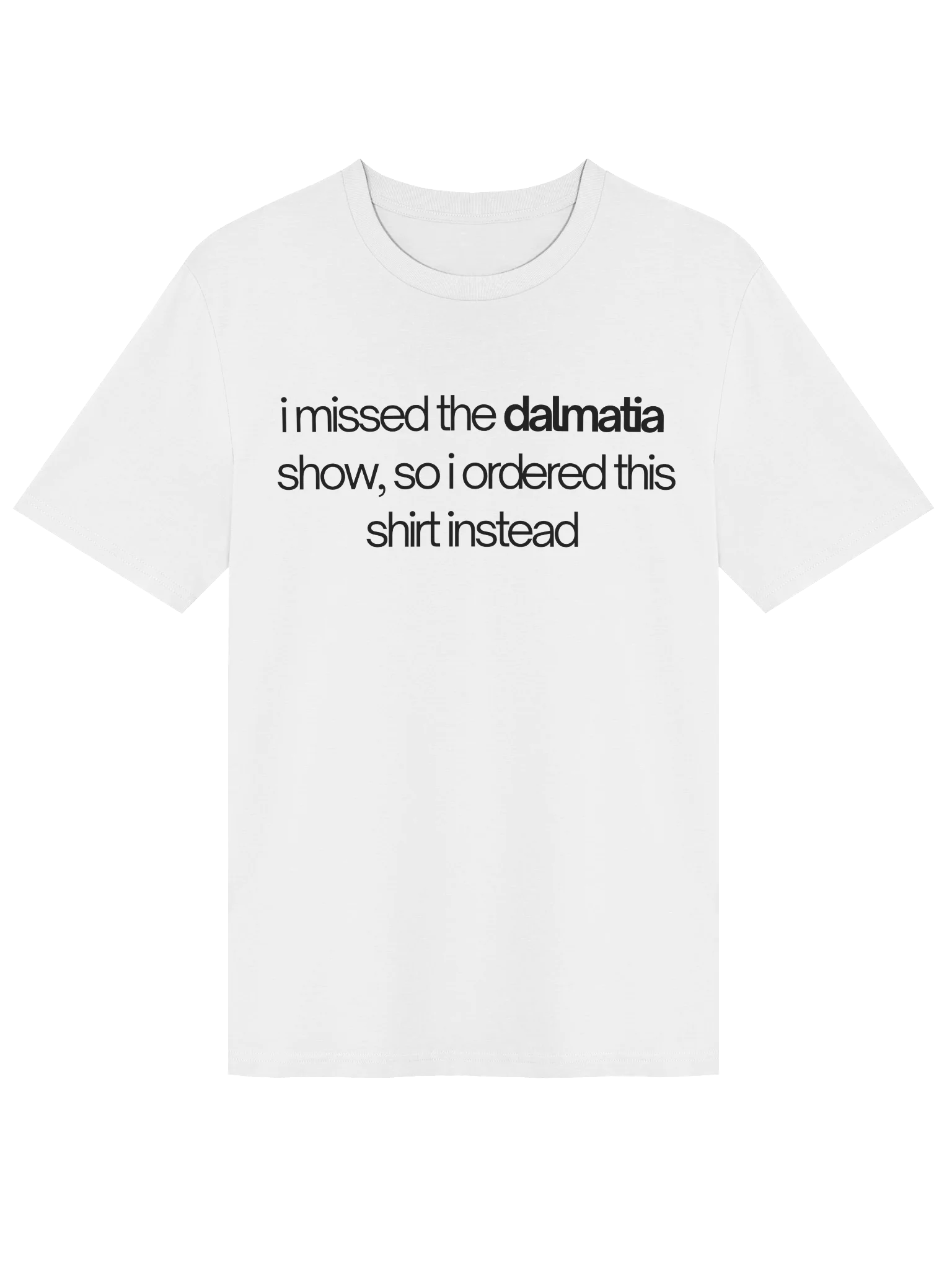 Dalmatia Text Tee (White) product image (1)