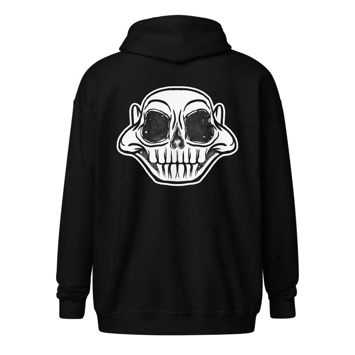Grinning Skull Unisex Zip Hoodie product image (1)