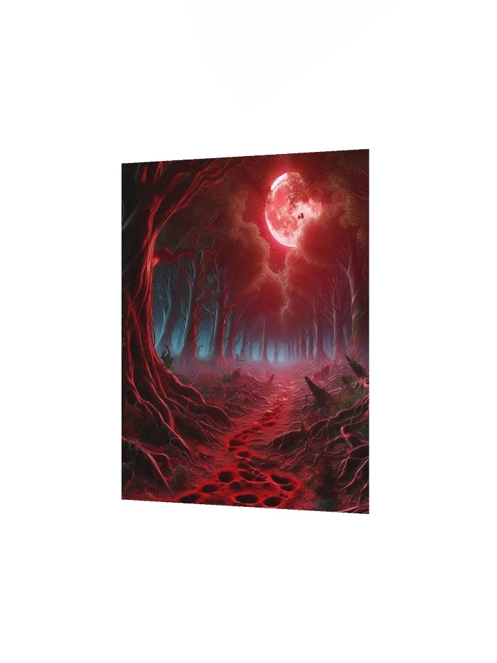 Red Forest Footsteps Enhanced Matte Paper Poster product image (2)