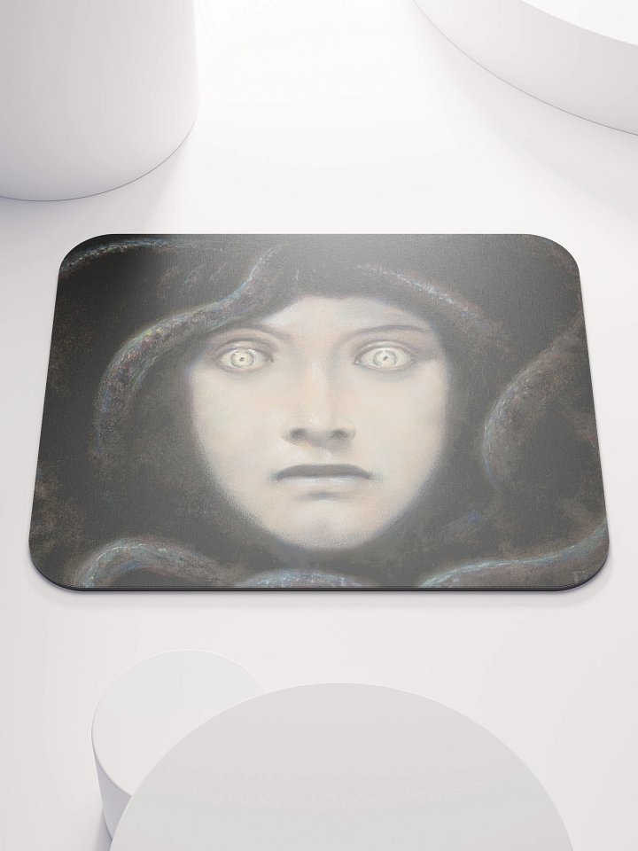 Franz von Stuck – Head of Medusa (“Medusa’s Gaze”) Mouse Pad product image (1)