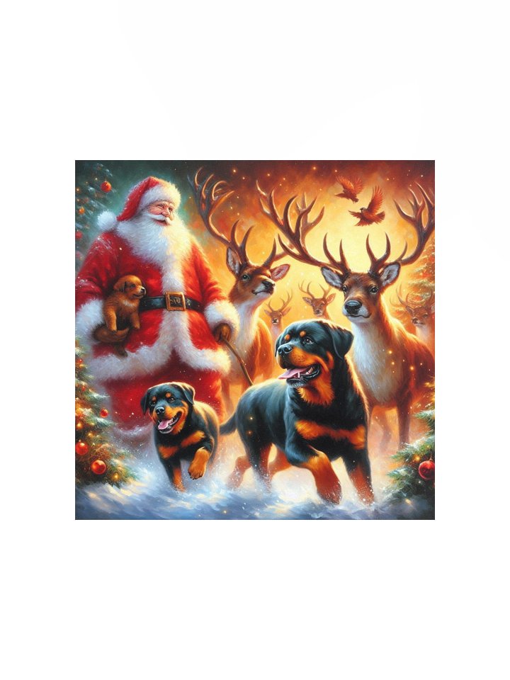 Rottweiler - Santa's Festive Friends Poster product image (4)