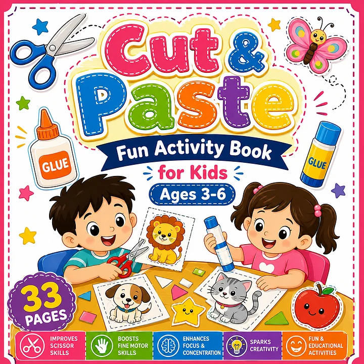 Cut & Paste Fun Activity Book product image (1)
