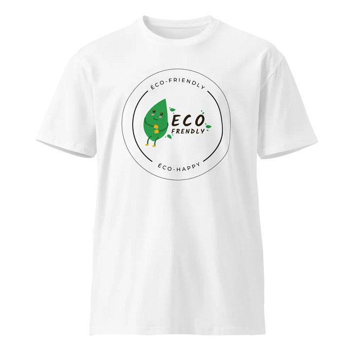 Eco-Happy Leaf Badge Unisex T-Shirt product image (2)
