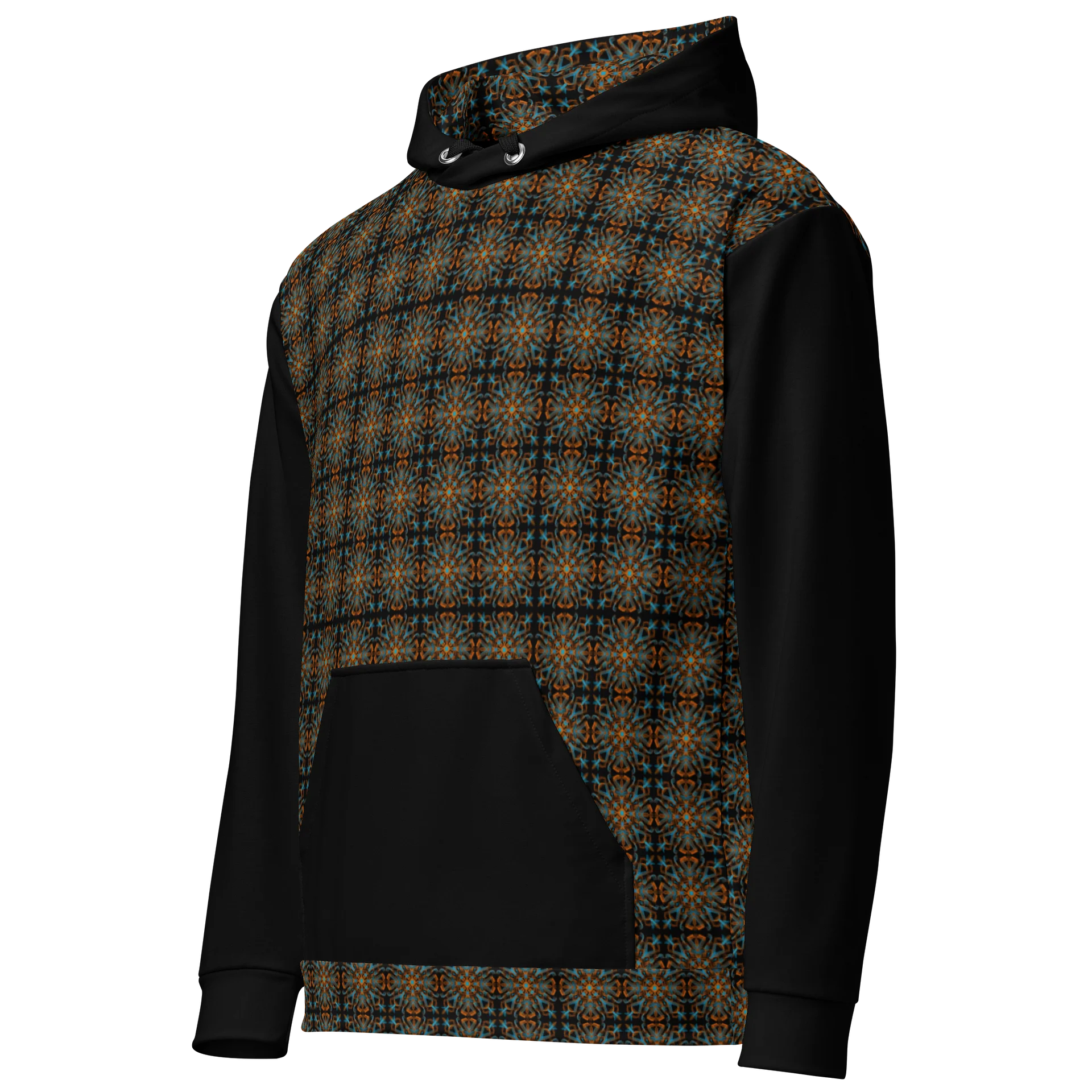Sunset Kaleidoscope Unisex Hoodie (Black) product image (7)