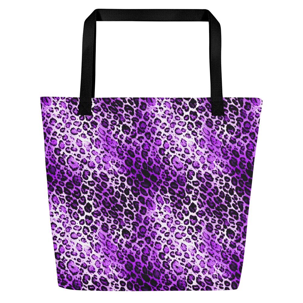 Purple Leopard Pattern Tote Bag product image (1)