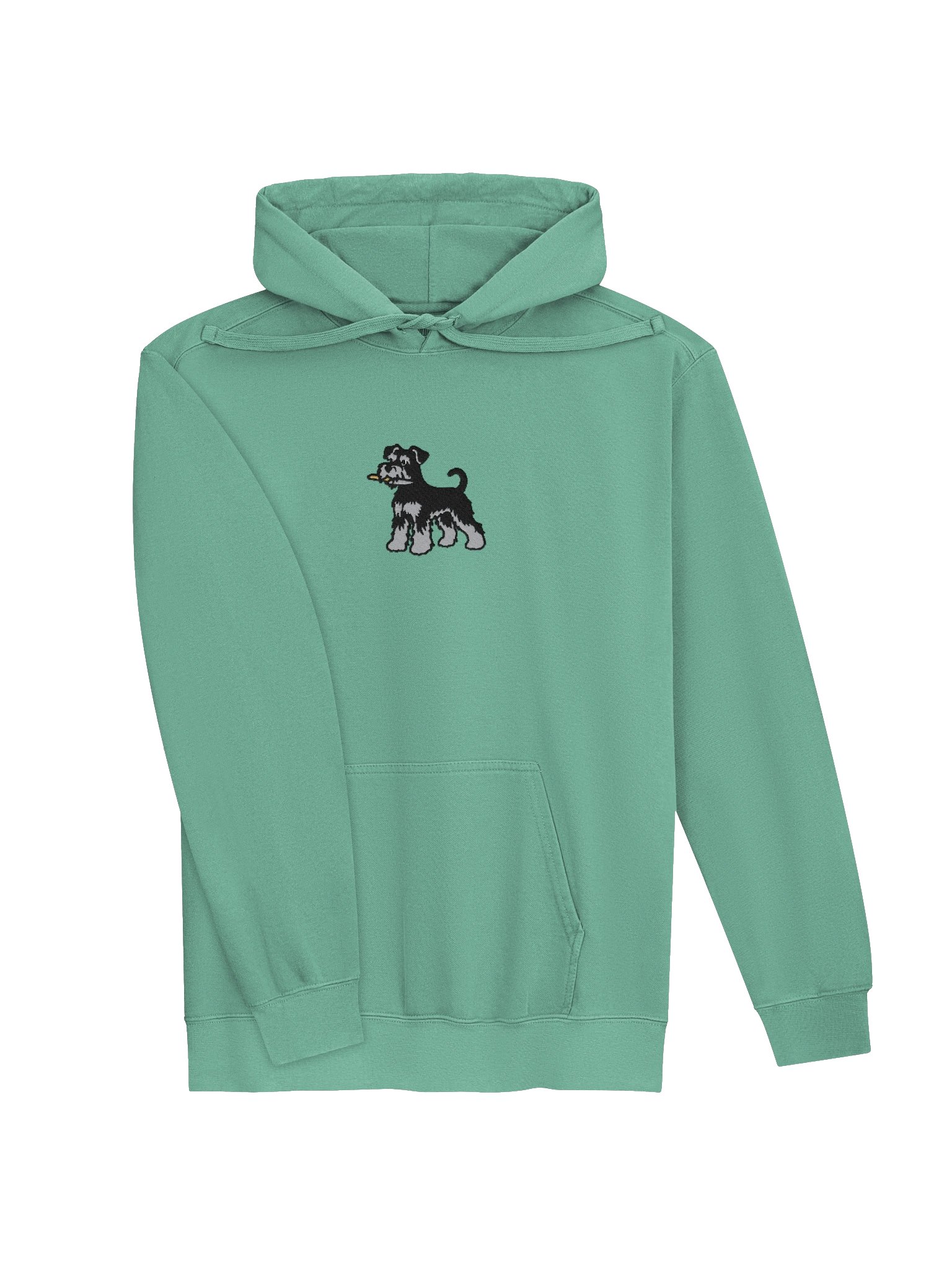 Funny Chibi-Style Miniature Schnauzer(Black & Silver) Embroidered Premium Hoodie product image (43)