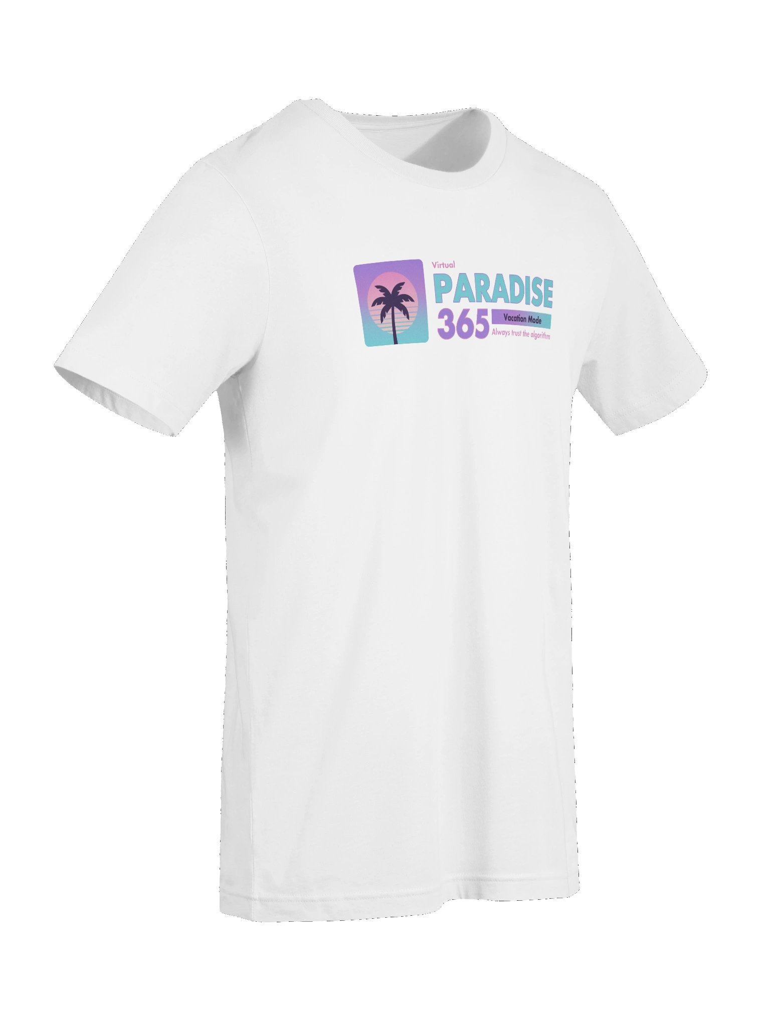 Retro Paradise Vacation T-Shirt - 80s Vaporwave Palm Tree Graphic Tee product image (6)