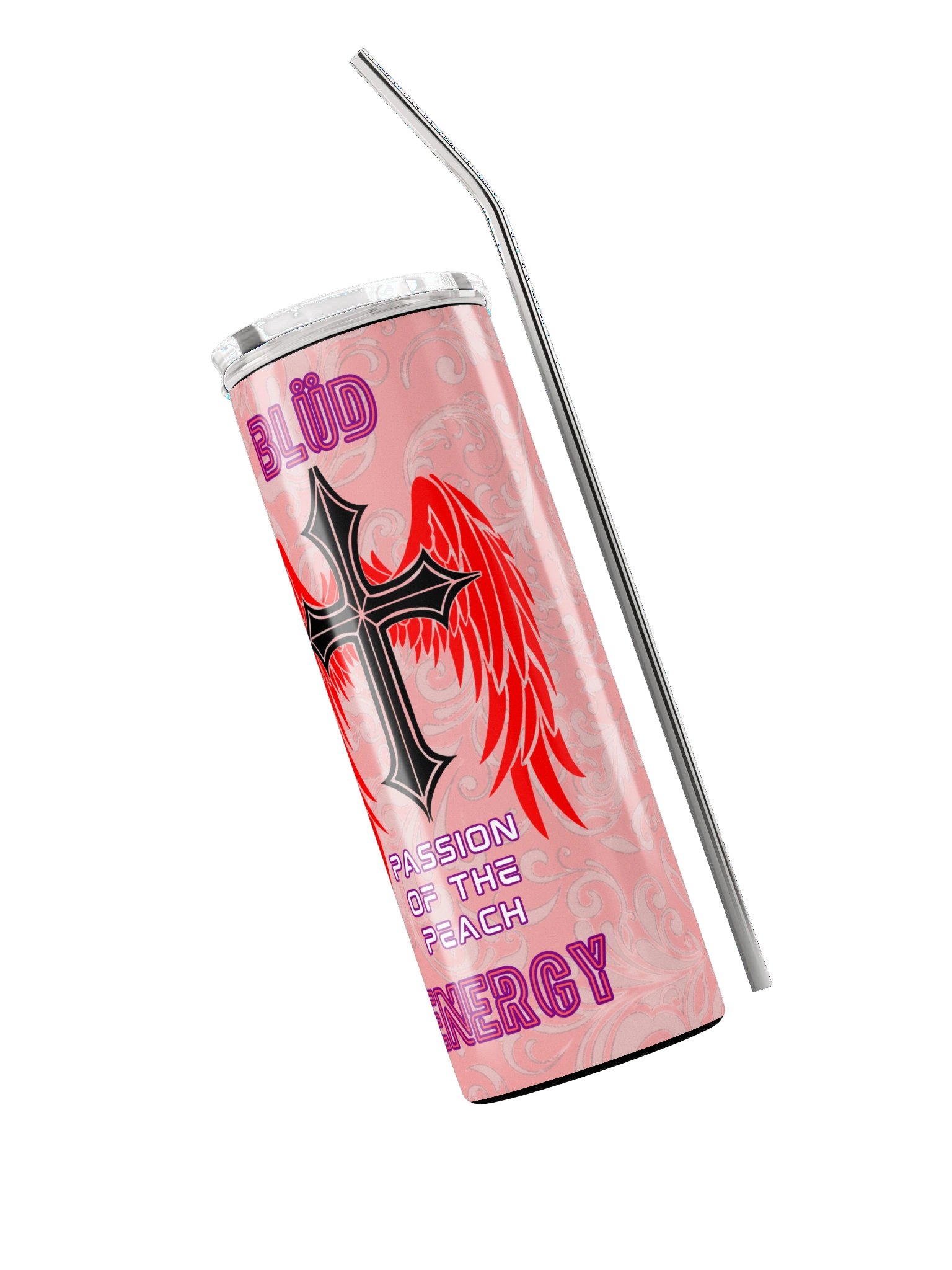 Blüd Energy Passion of the Peach steel tumbler product image (3)