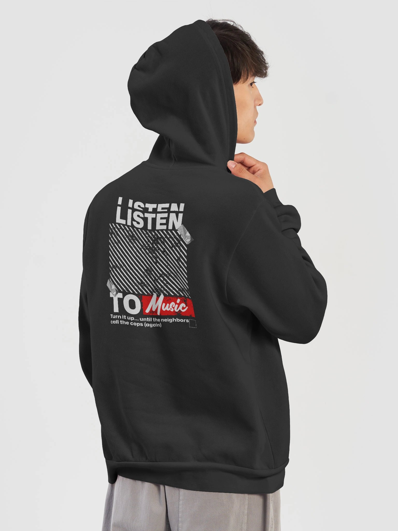 Music Vibes Duct Tape Hoodie product image (7)