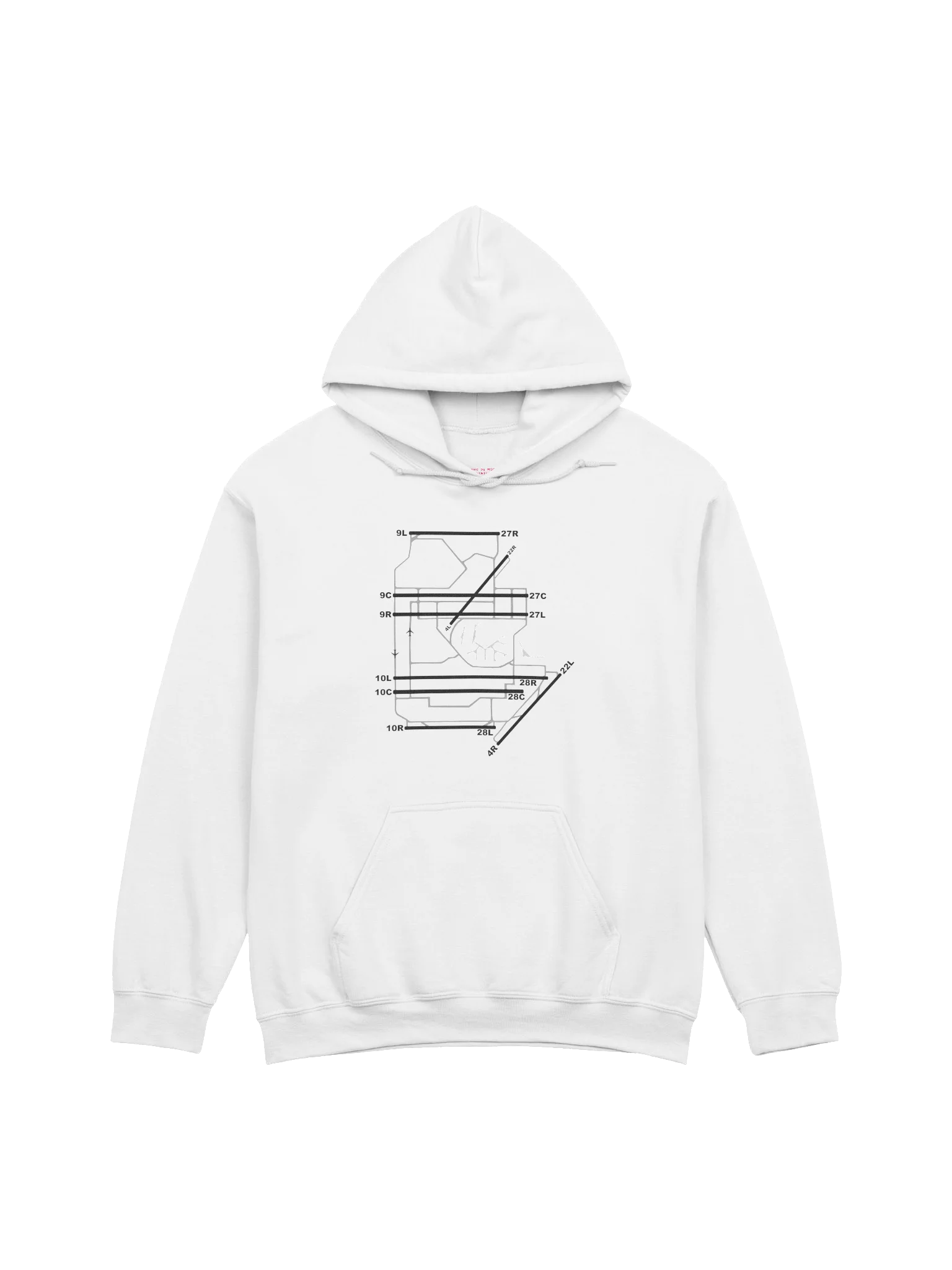 O'Hare Airport Chicago Grid Hoodie product image (1)
