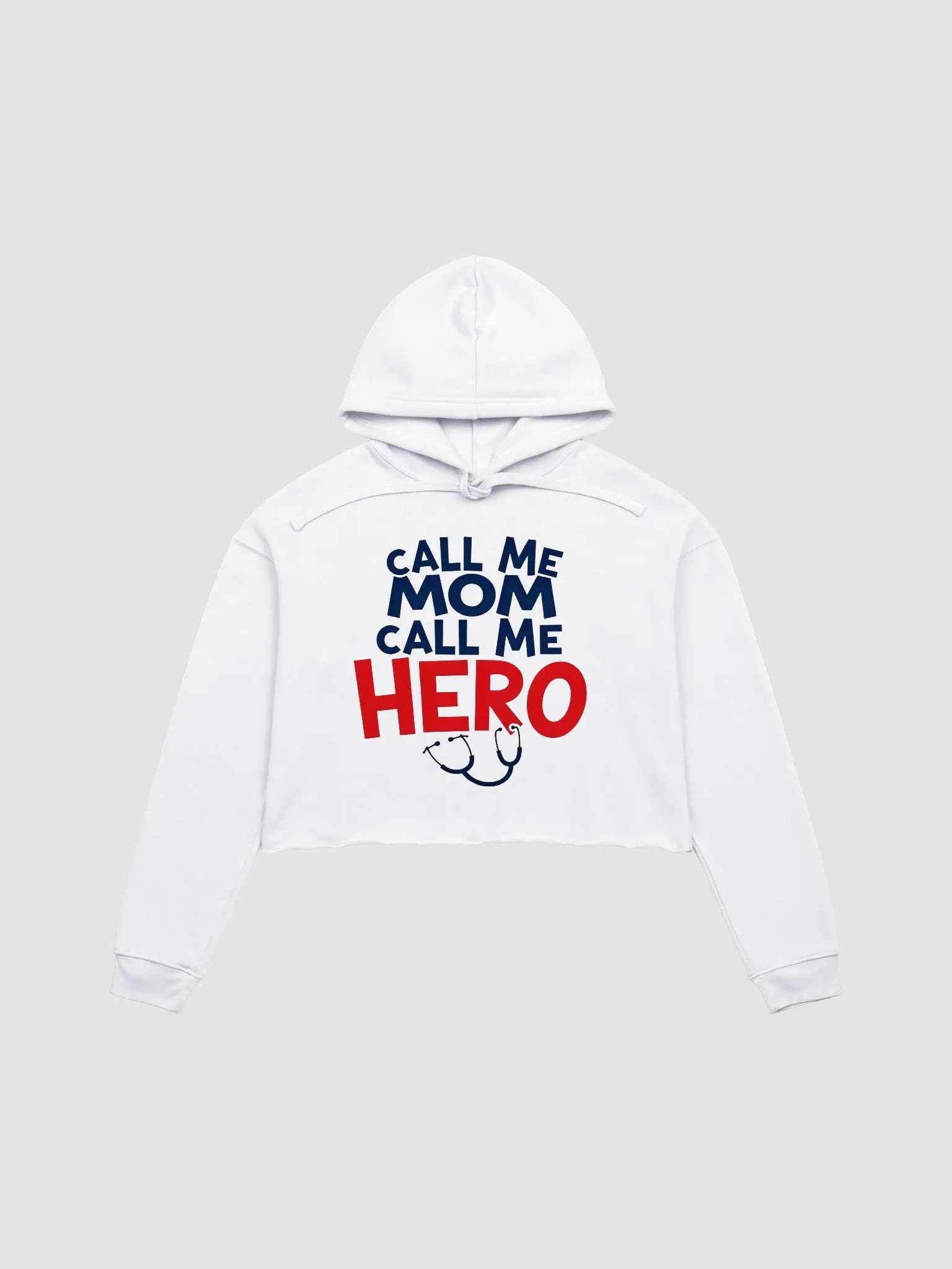 Mom Hero Crop Hoodie product image (2)