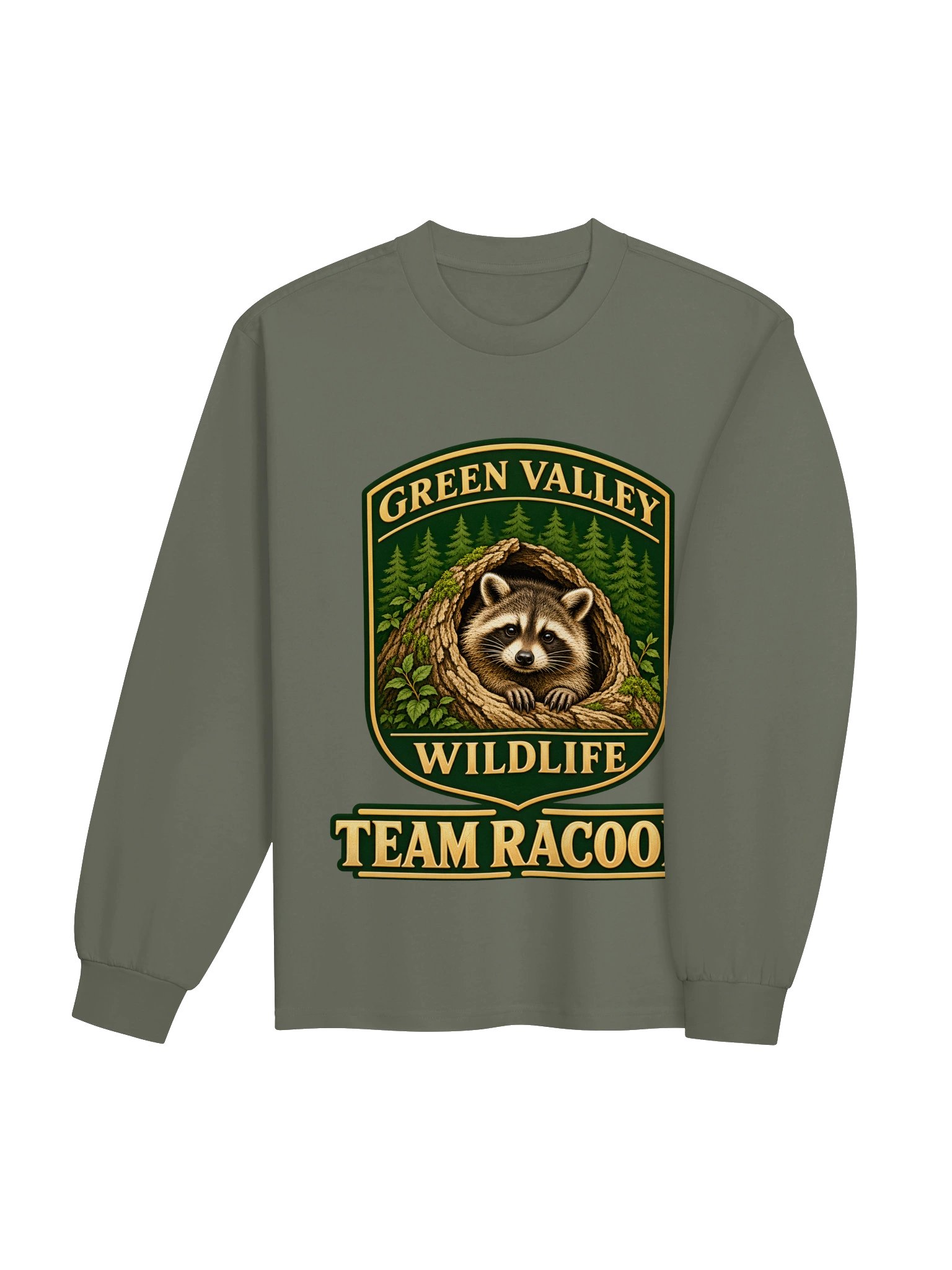 Green Valley Wildlife - Team Racoon Sweatshirt product image (4)