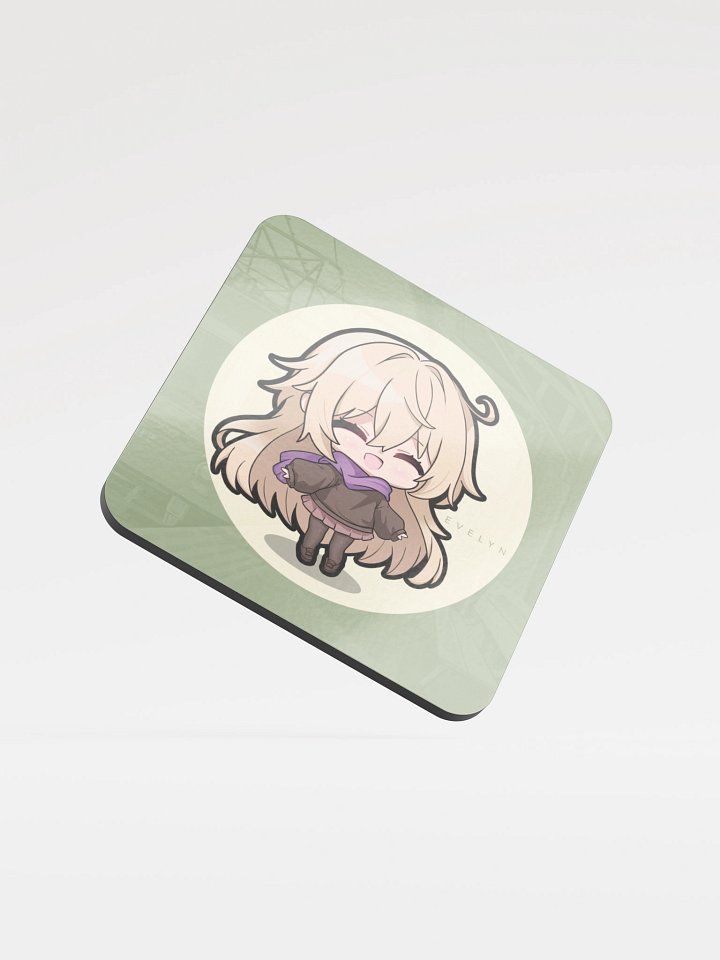 Evelyn Glossed Cork Coaster product image (1)