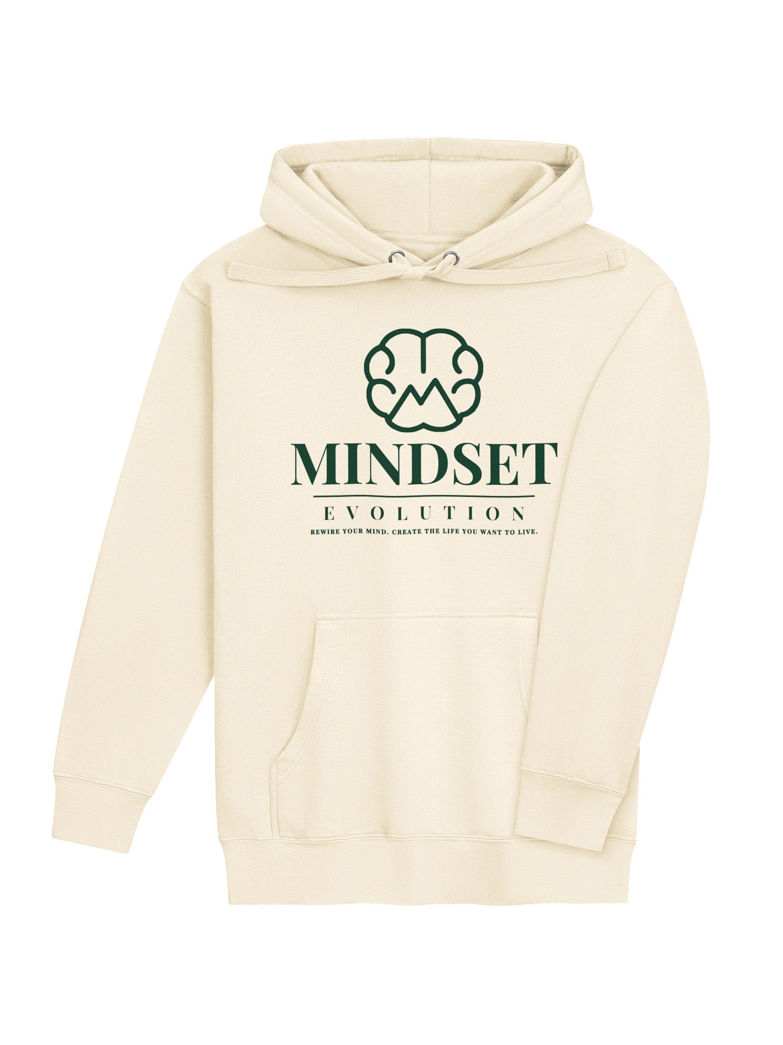 Mindset Evolution — Logo Hoodie (Bone & Oatmeal) product image (4)