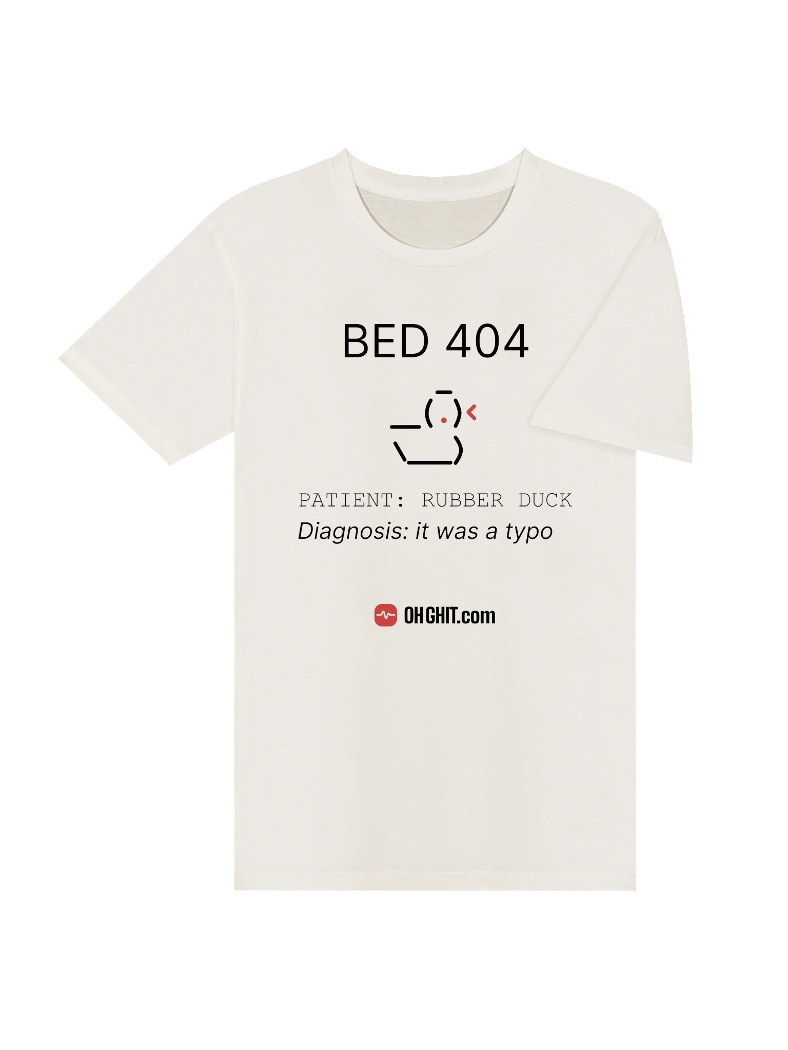 Patient in Bed 404 – Rubber Duck Debugging Tee product image (4)