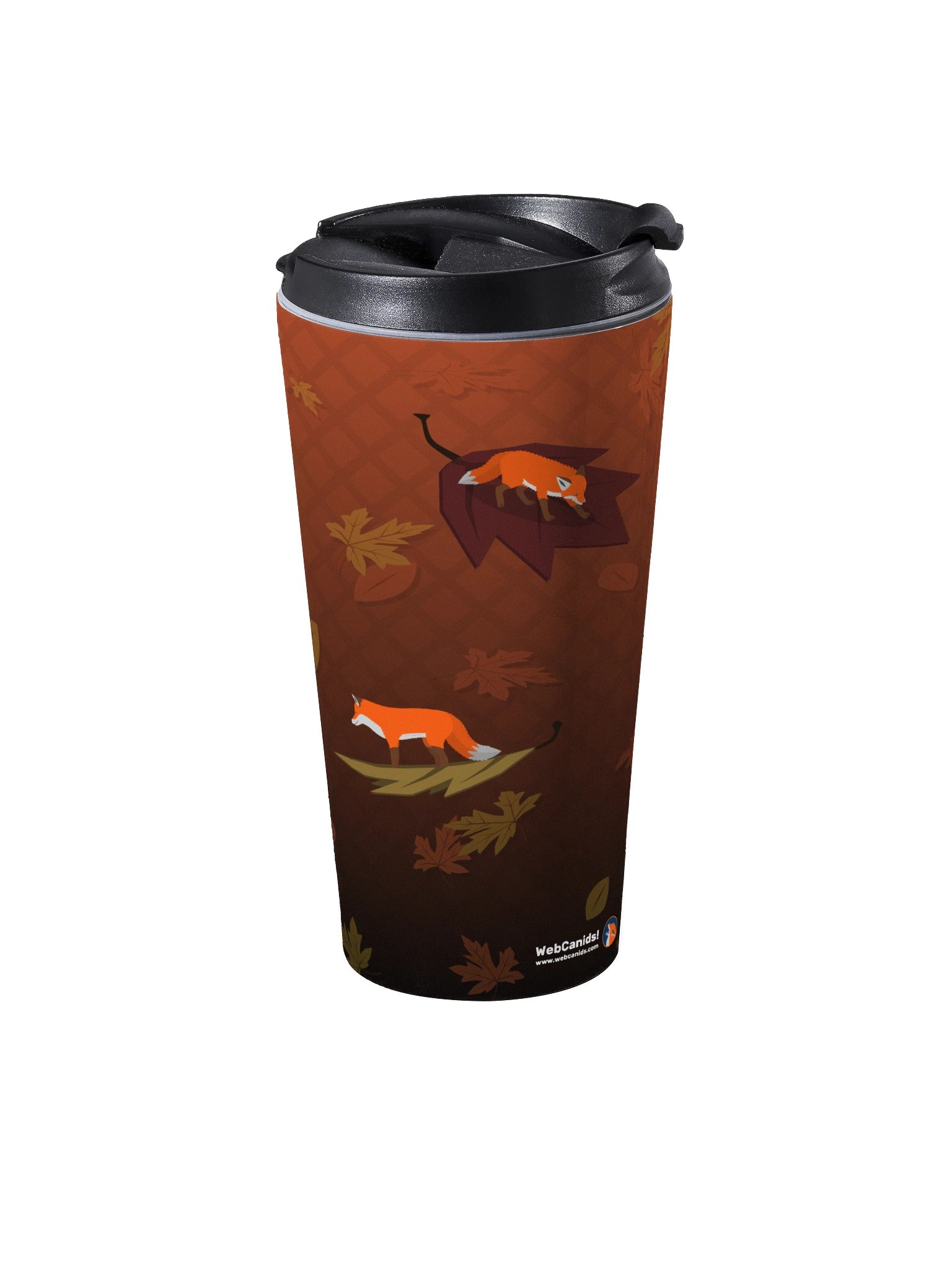 Tiny Autumn Leaf Foxes Travel Mug product image (2)