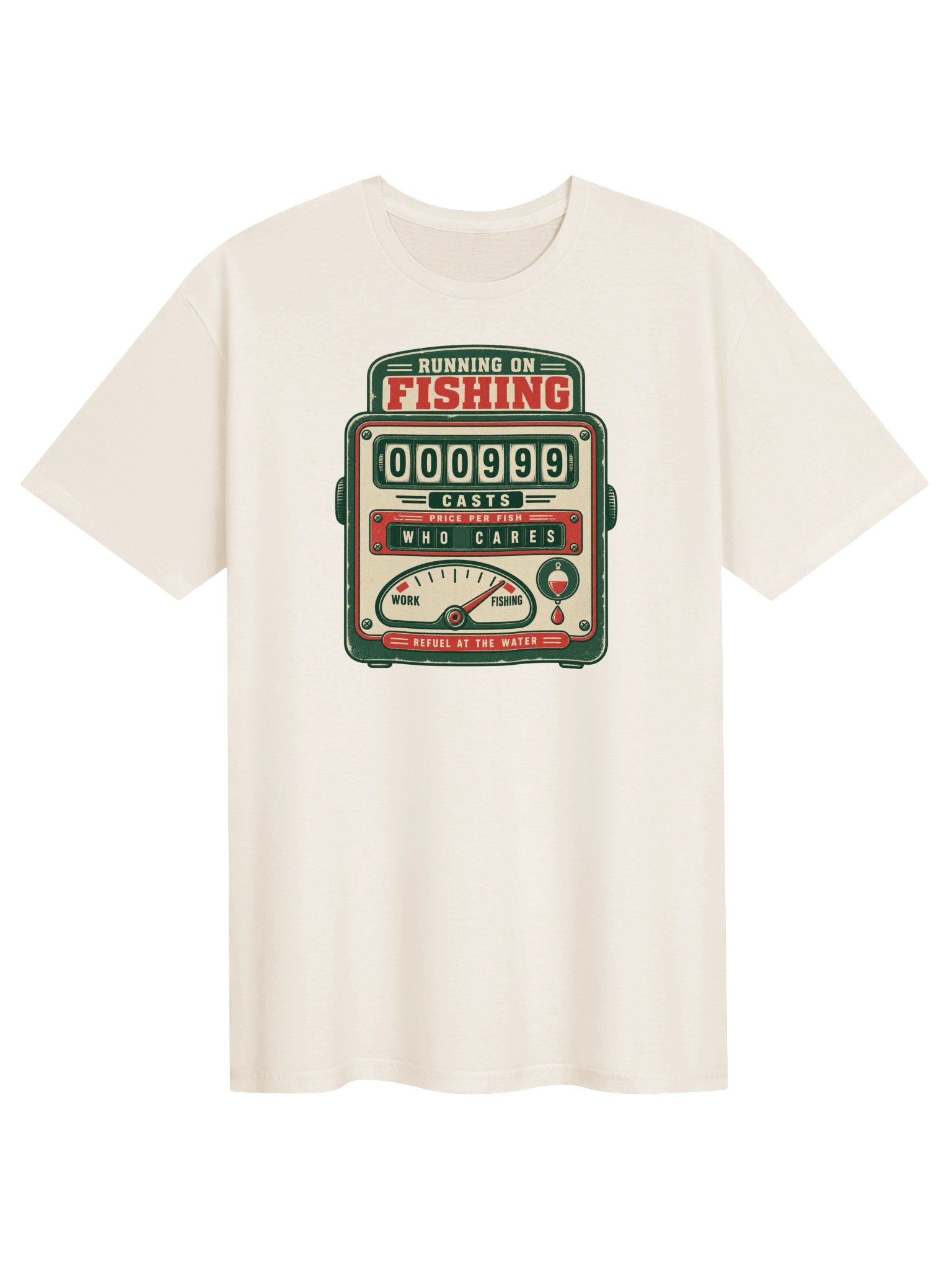 Running on Fishing T-Shirt product image (1)