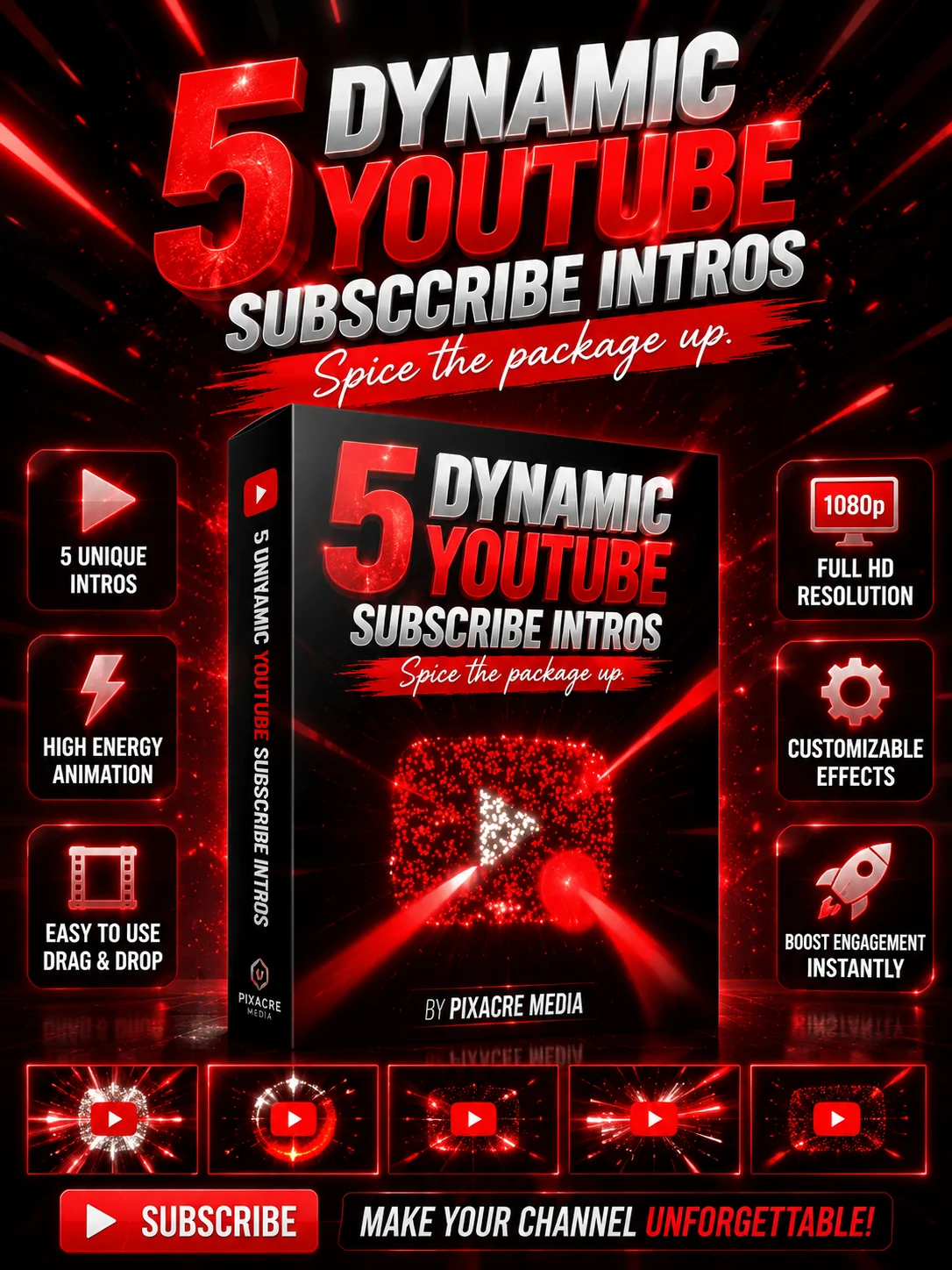 Top 5 Dynamic YouTube Subscribe Intros product image (1)