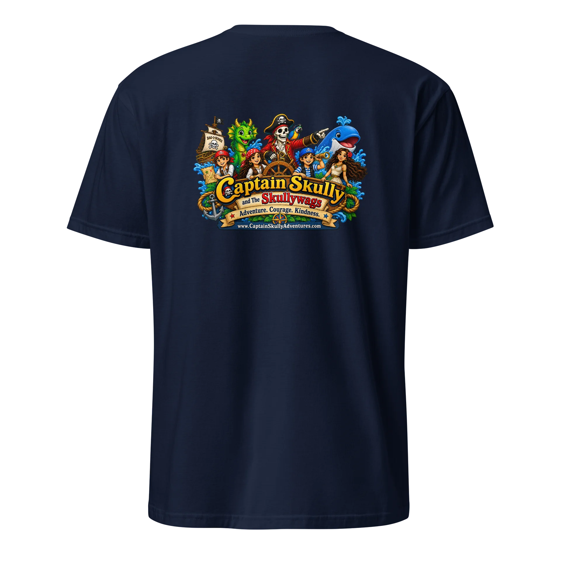 Captain Skully Entire Crew Navy Gildan Soft Tee product image (4)